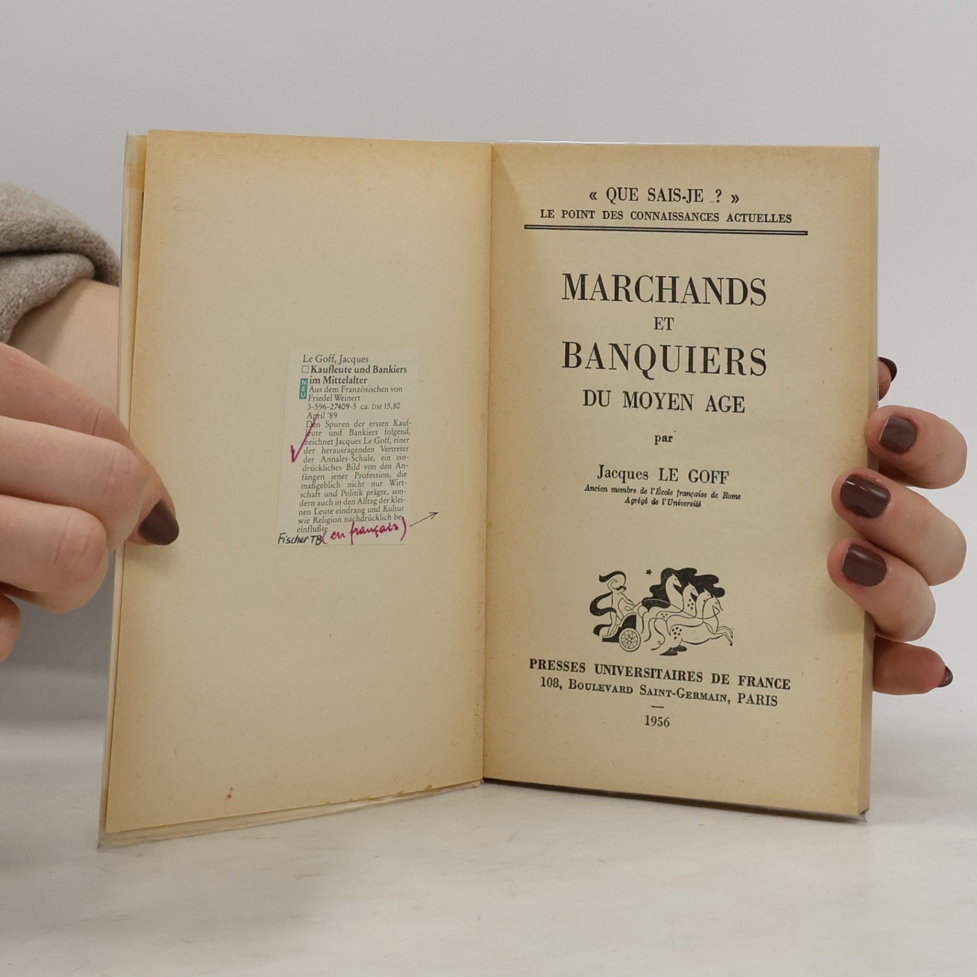 Jacques Le Goff Marchands et Banquiers du Moyen Age