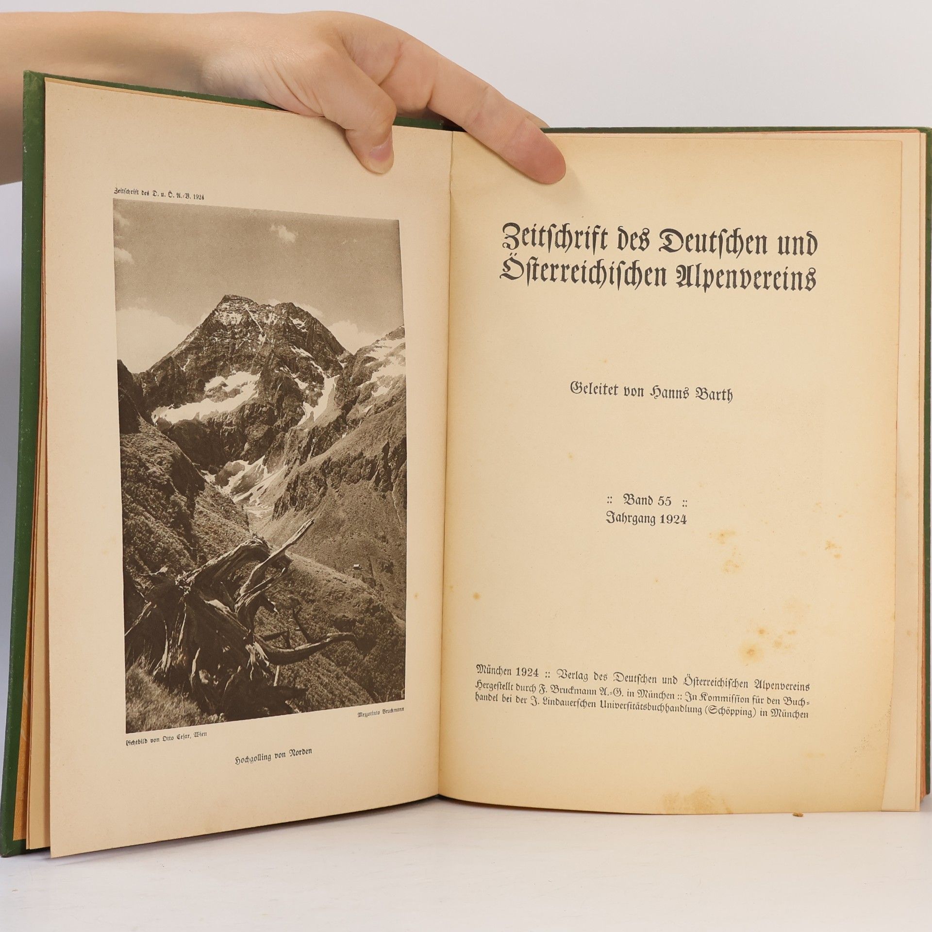 Hanns Barth Zeitschrift des Deutschen und Österreichischen Alpenvereins 55