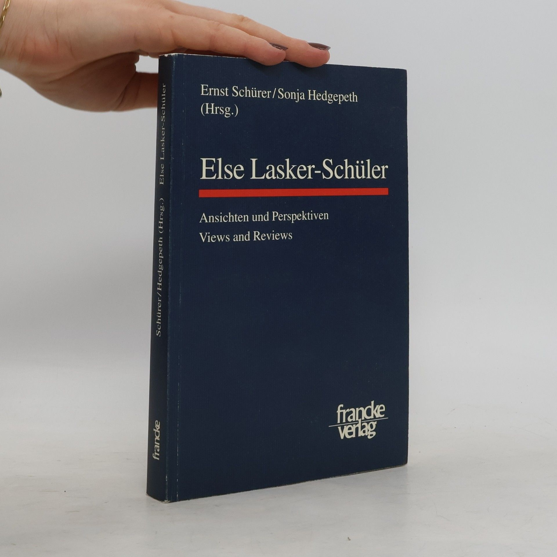 Sonja Hedgepeth Else Lasker-Schüler