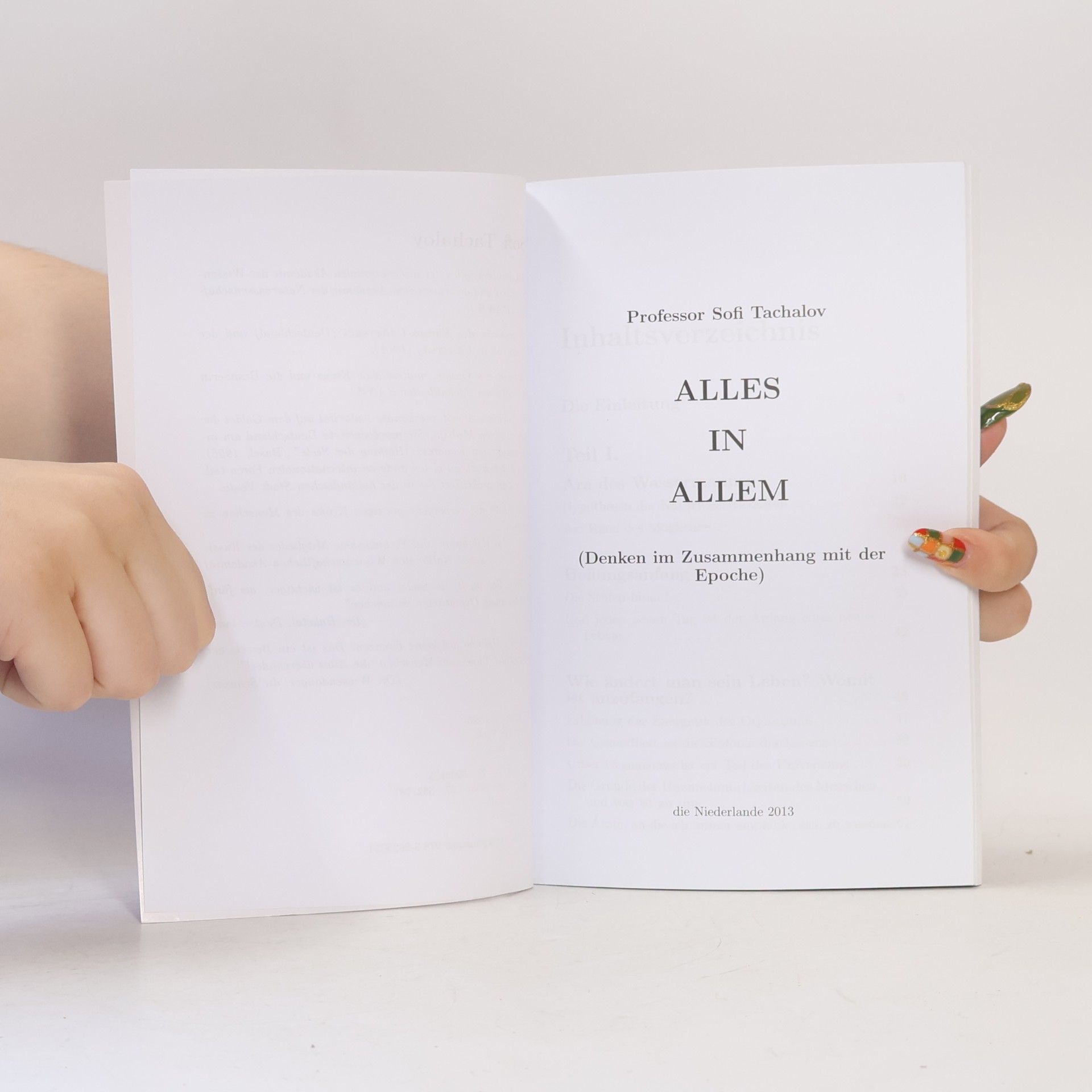 Sofi Tachalov Alles in Allem