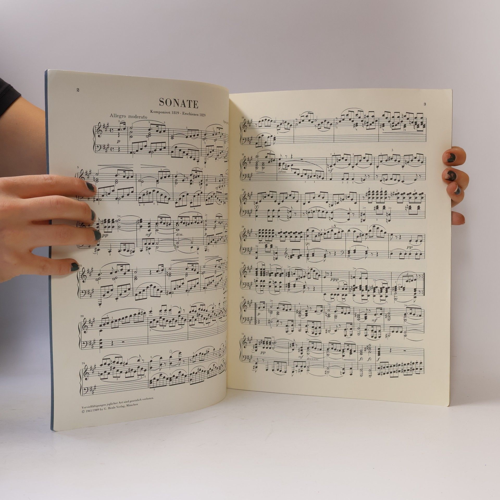 Franz Schubert SONATE POUR PIANO EN LA MAJEUR OP. POST. 120 D 664
