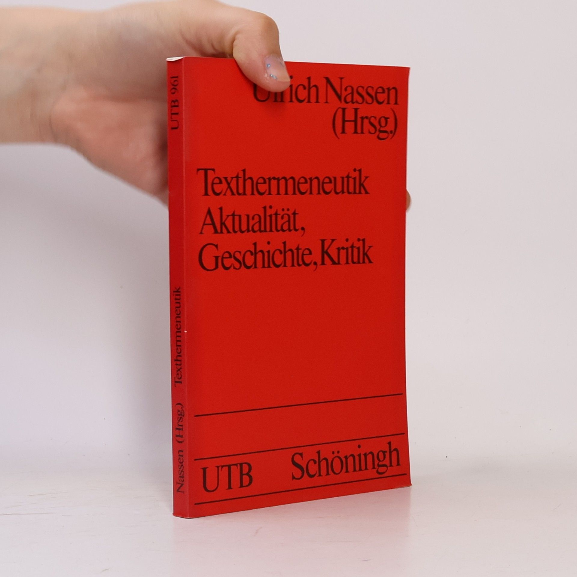 Ulrich Nassen Texthermeneutik