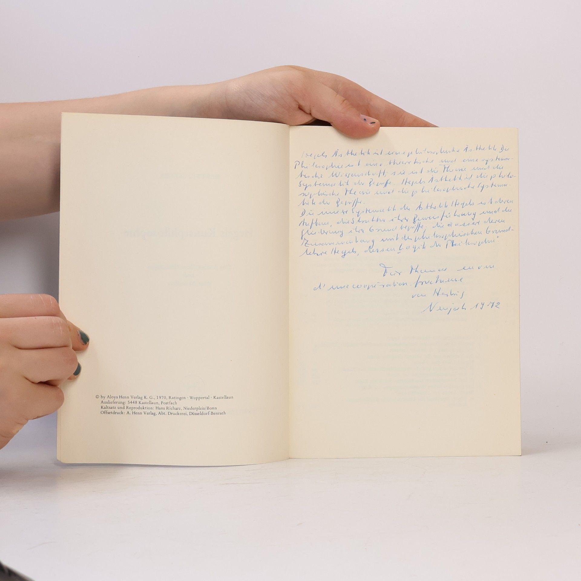 Enoch Zander Hegels Kunstphilosophie