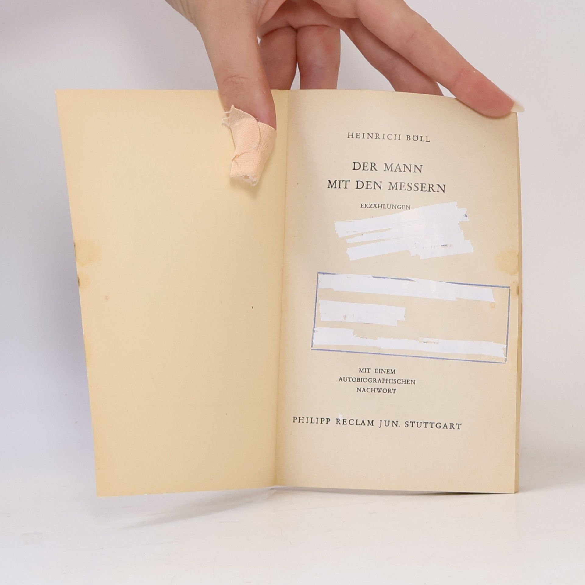 Heinrich Böll Der Mann mit den Messern