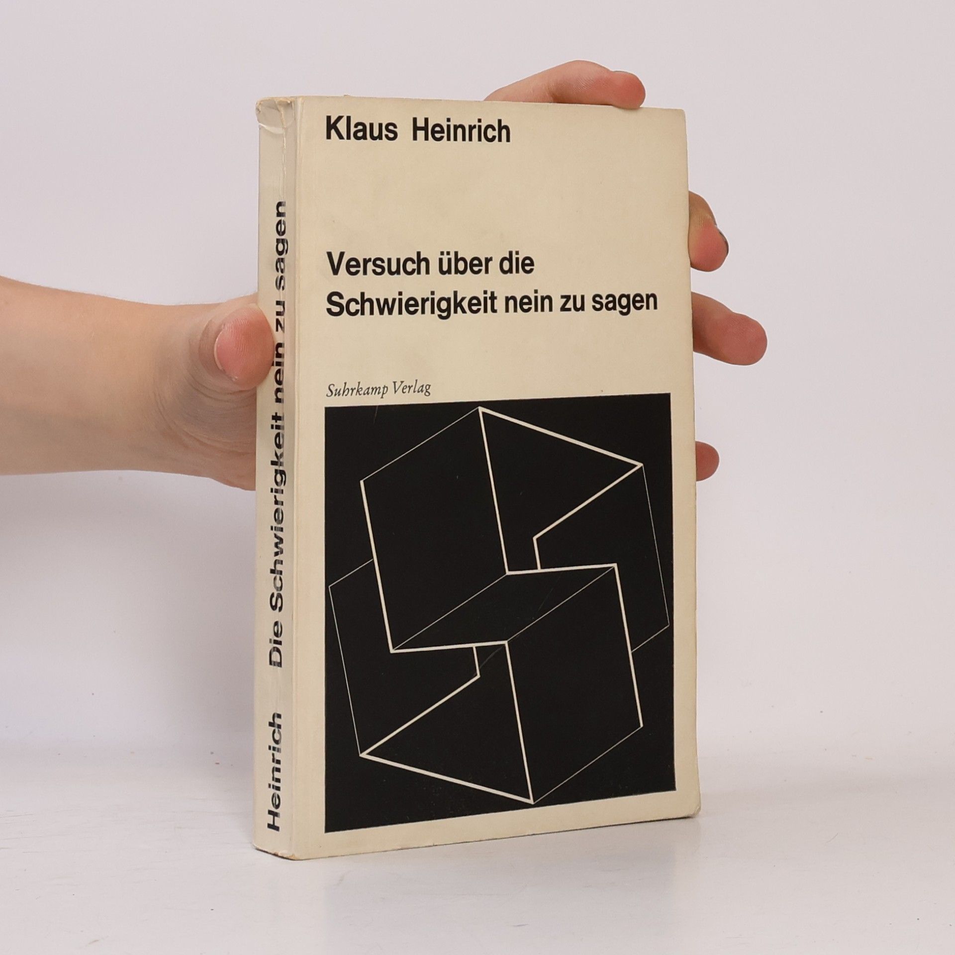 Klaus Heinrich Versuch über die Schwierigkeit nein zu sagen