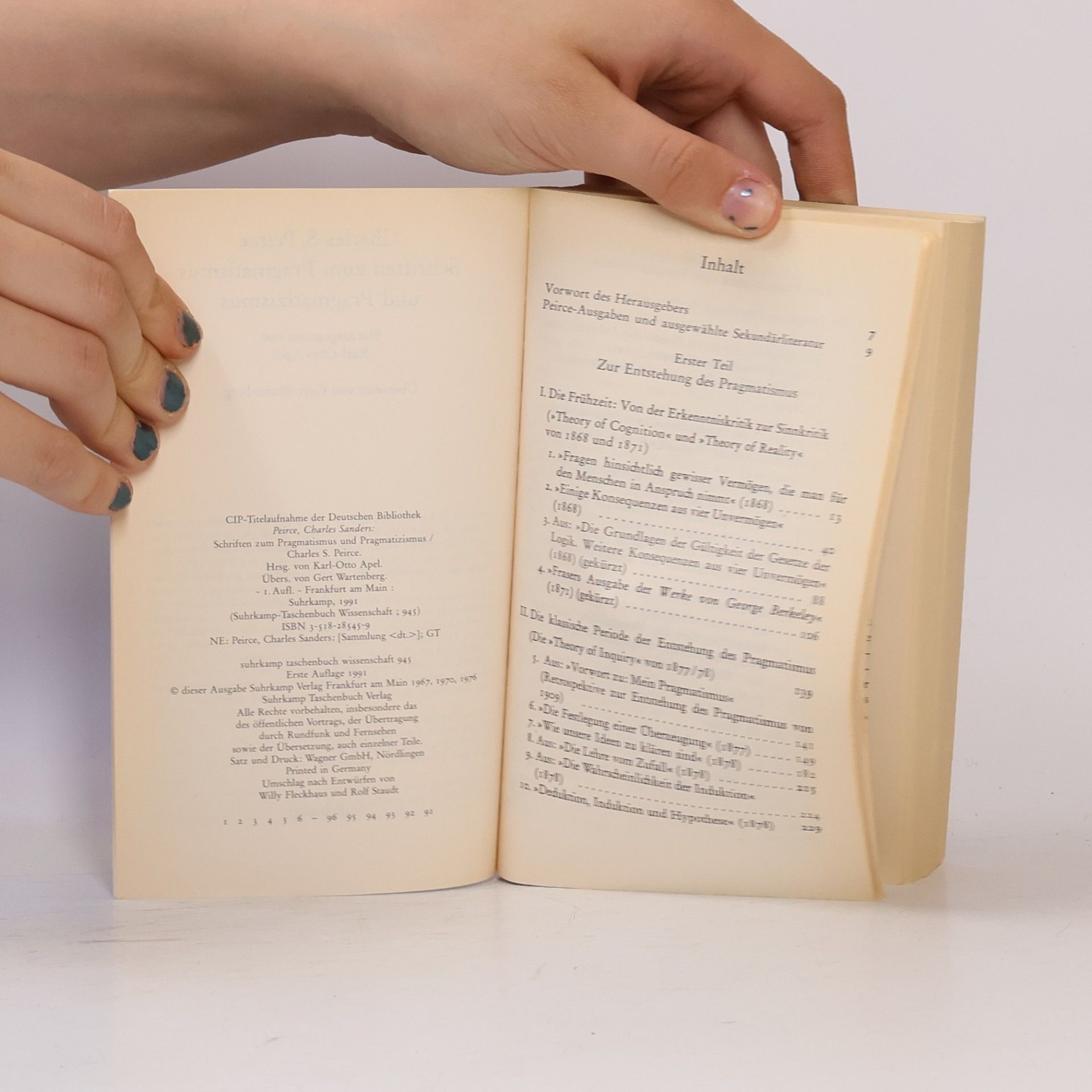 Charles S. Peirce Schriften zum Pragmatismus und Pragmatizismus