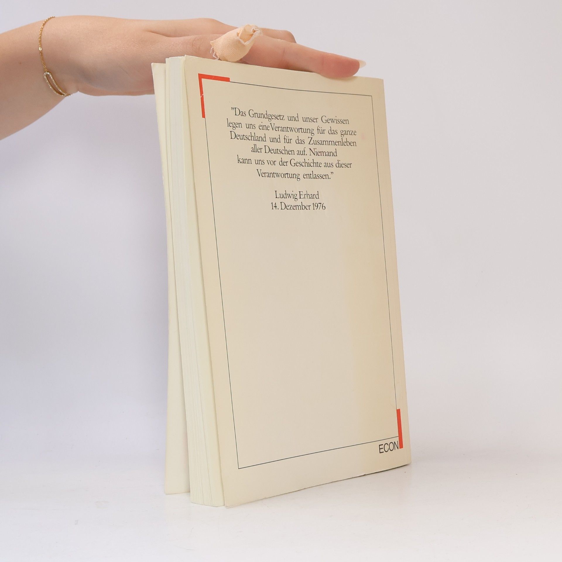 Ludwig Erhard Gedanken, Reden und Schriften