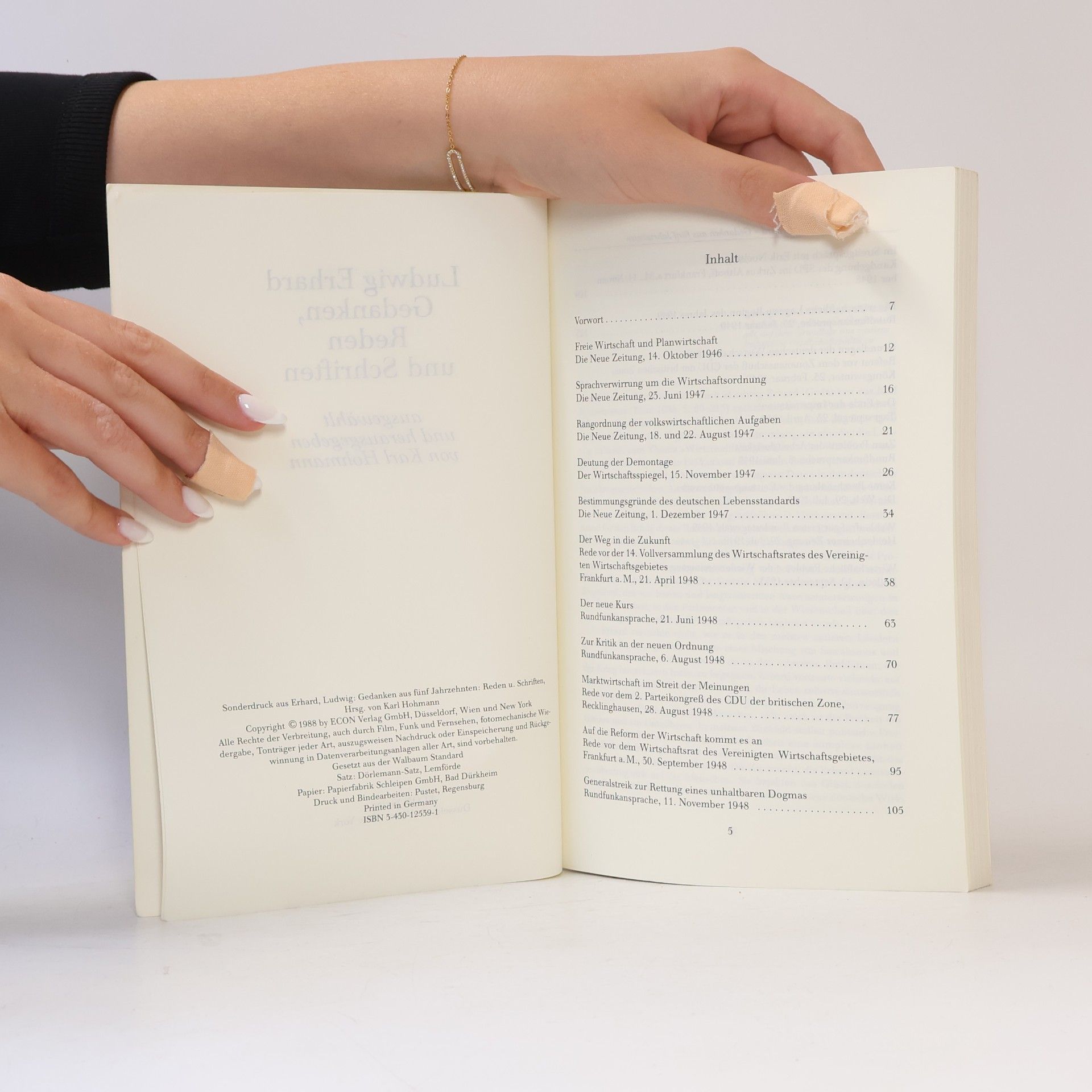 Ludwig Erhard Gedanken, Reden und Schriften