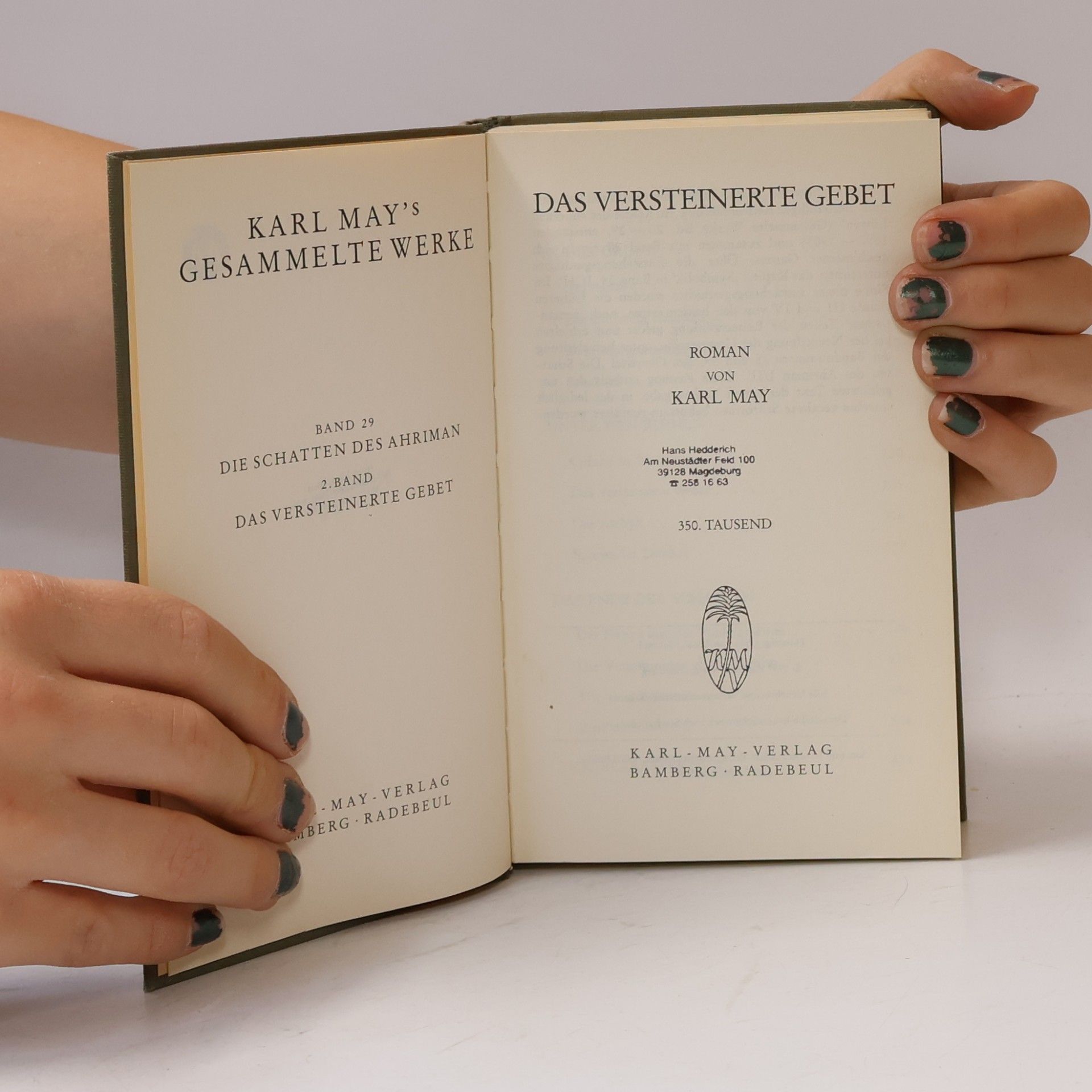 Karl May Das versteinerte Gebet