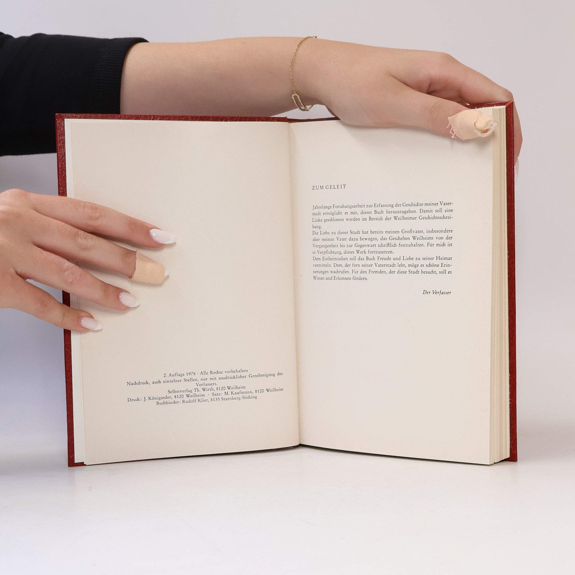 Theobald Wirth Weilheimer Heimatbuch