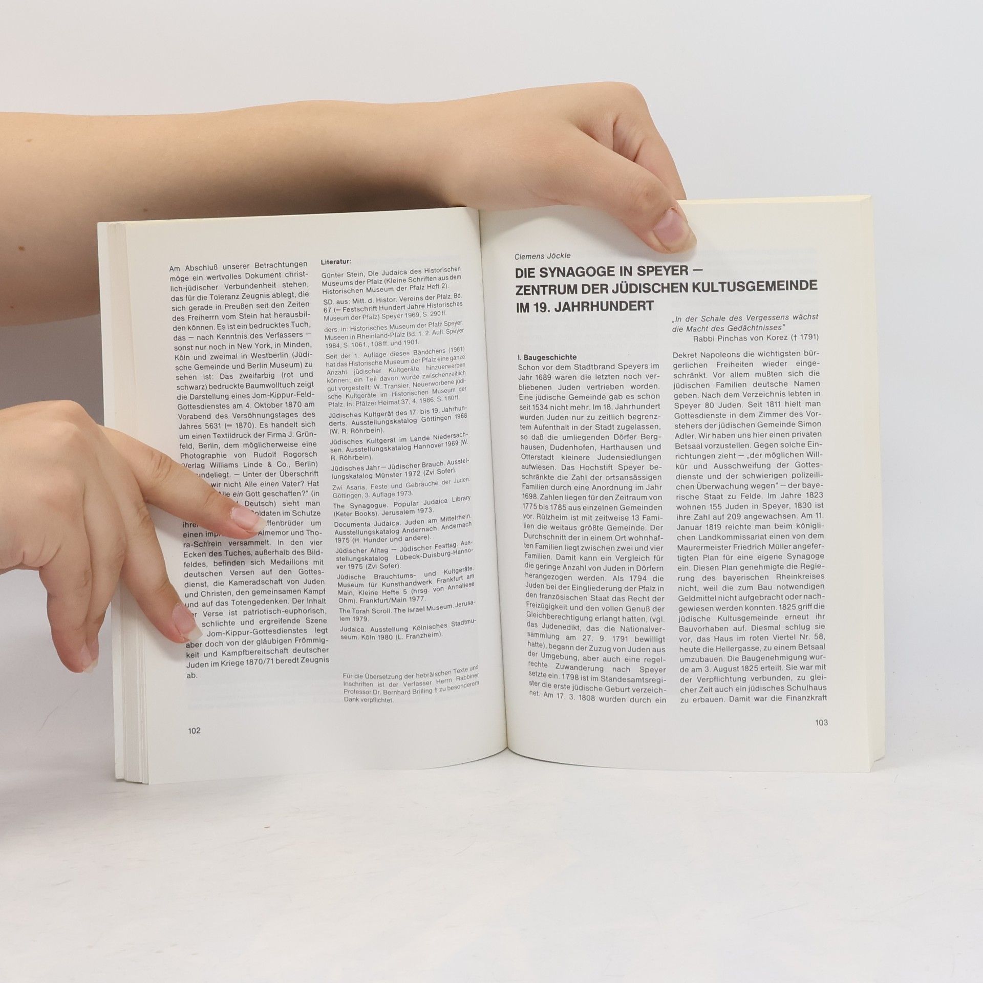Autorenkollektiv Geschichte der Juden in Speyer