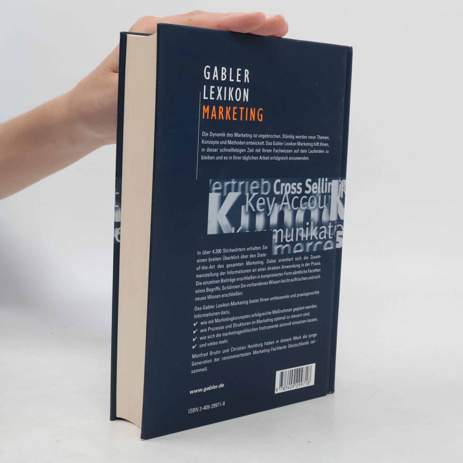 Manfred Bruhn Gabler, Lexikon Marketing