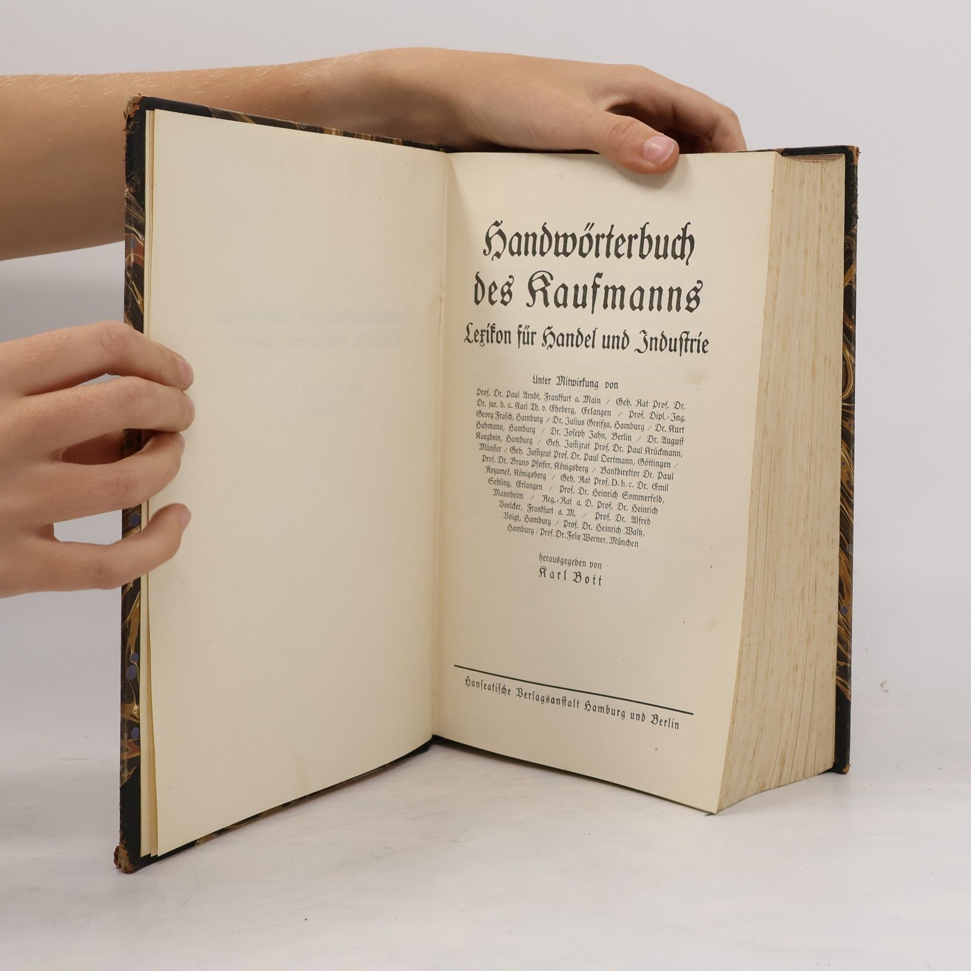 Karl Bott Handwörterbuch des Kaufmanns: Lexikon für Handel und Industrie I