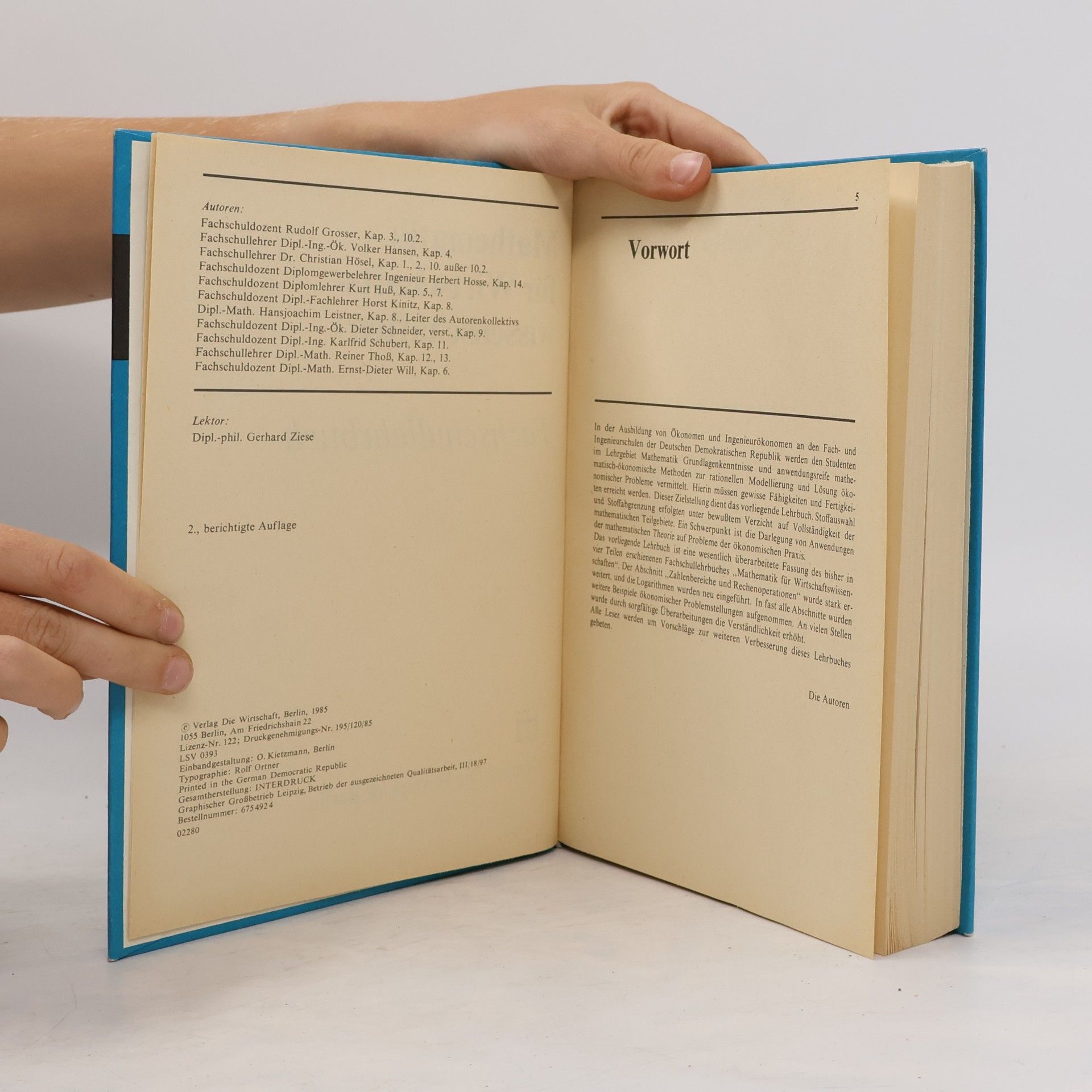 Various authors Mathematik für Wirtschaftswissenschaften