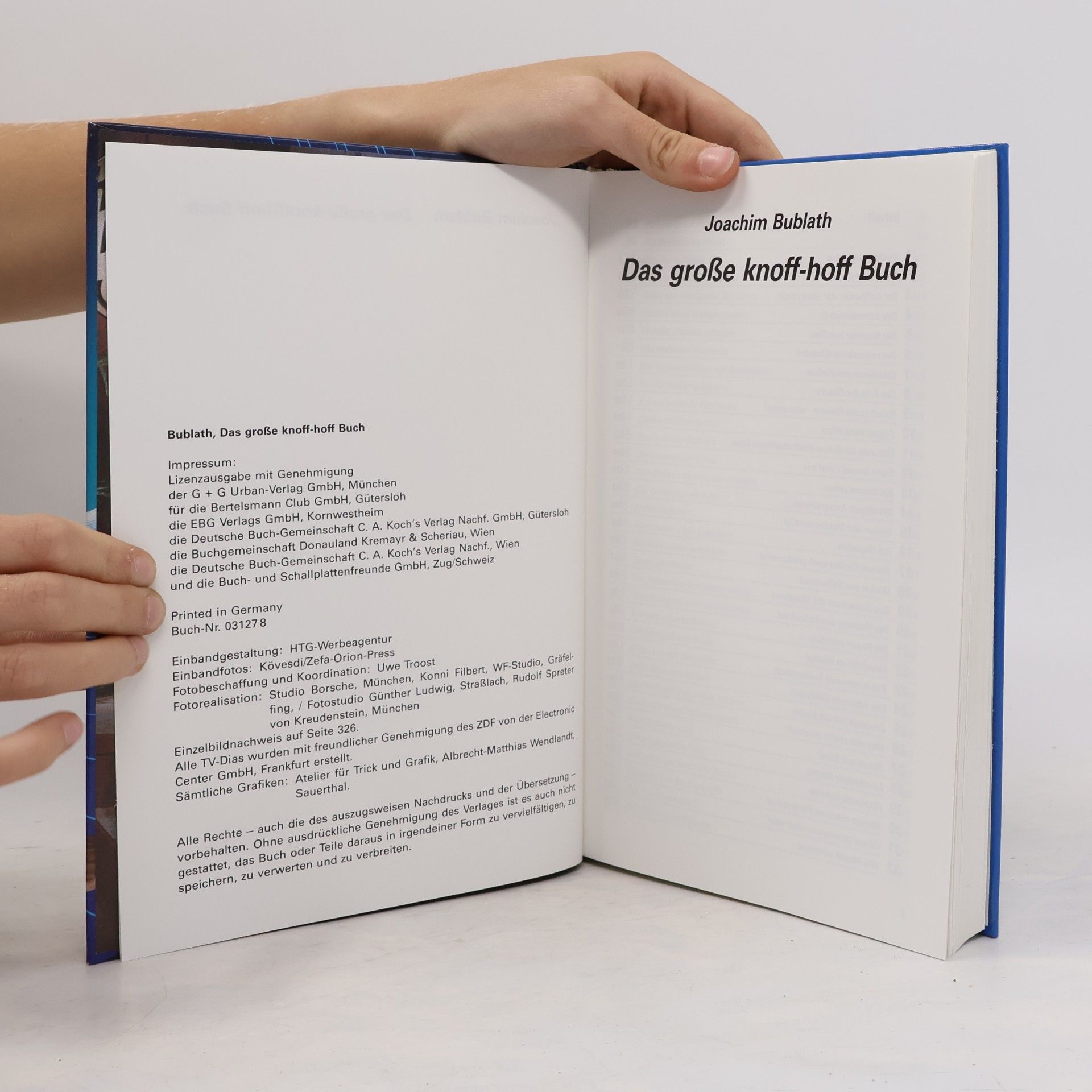Joachim Bublath Das grosse knoff-hoff Buch