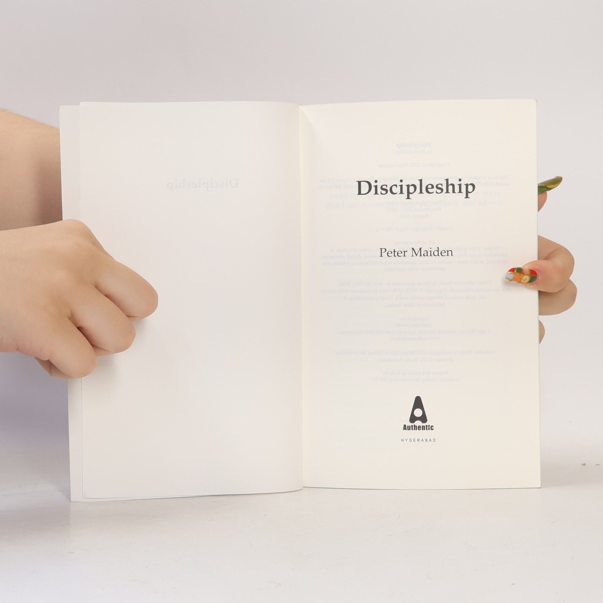 MAIDEN PETER Discipleship