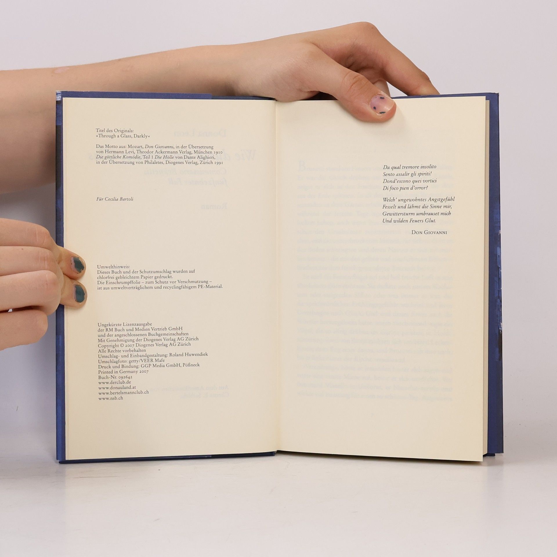 Donna Leon Wie durch ein dunkles Glas