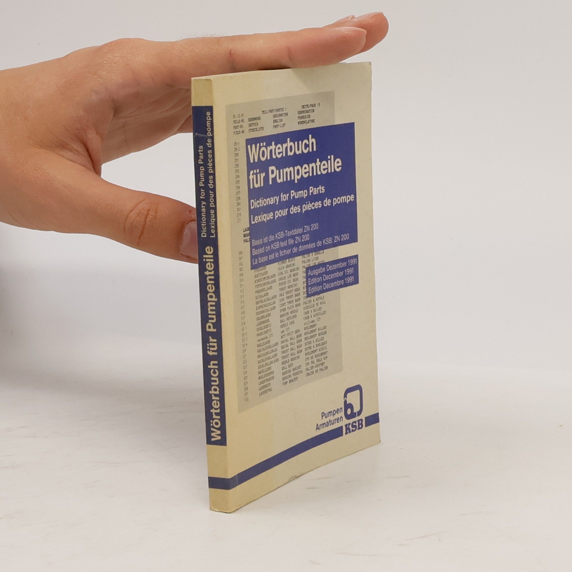 kolektiv Wörterbuch für Pumpenteile