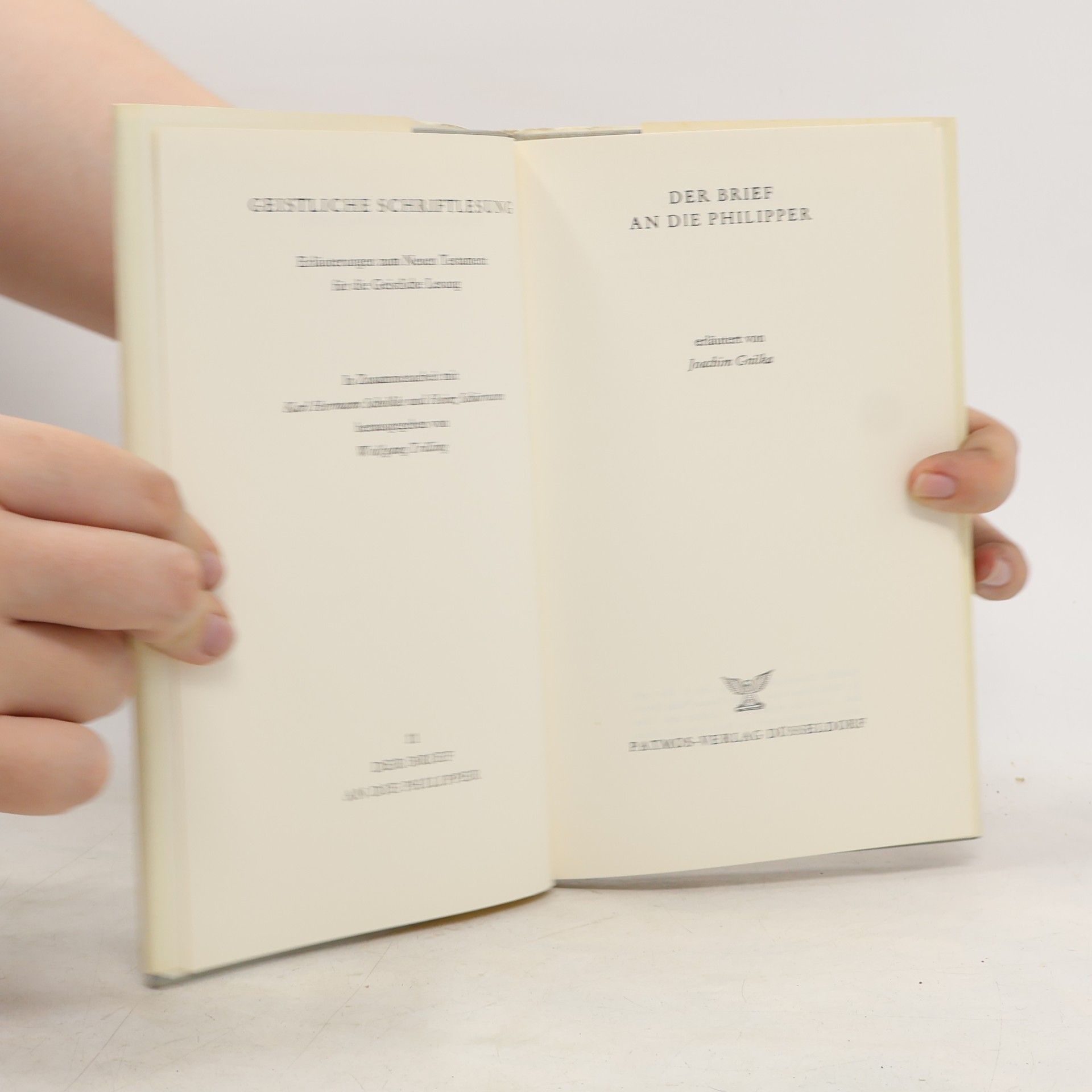 Joachim Gnilka Der Brief an die Philipper. Geistliche Schriftlesung 11