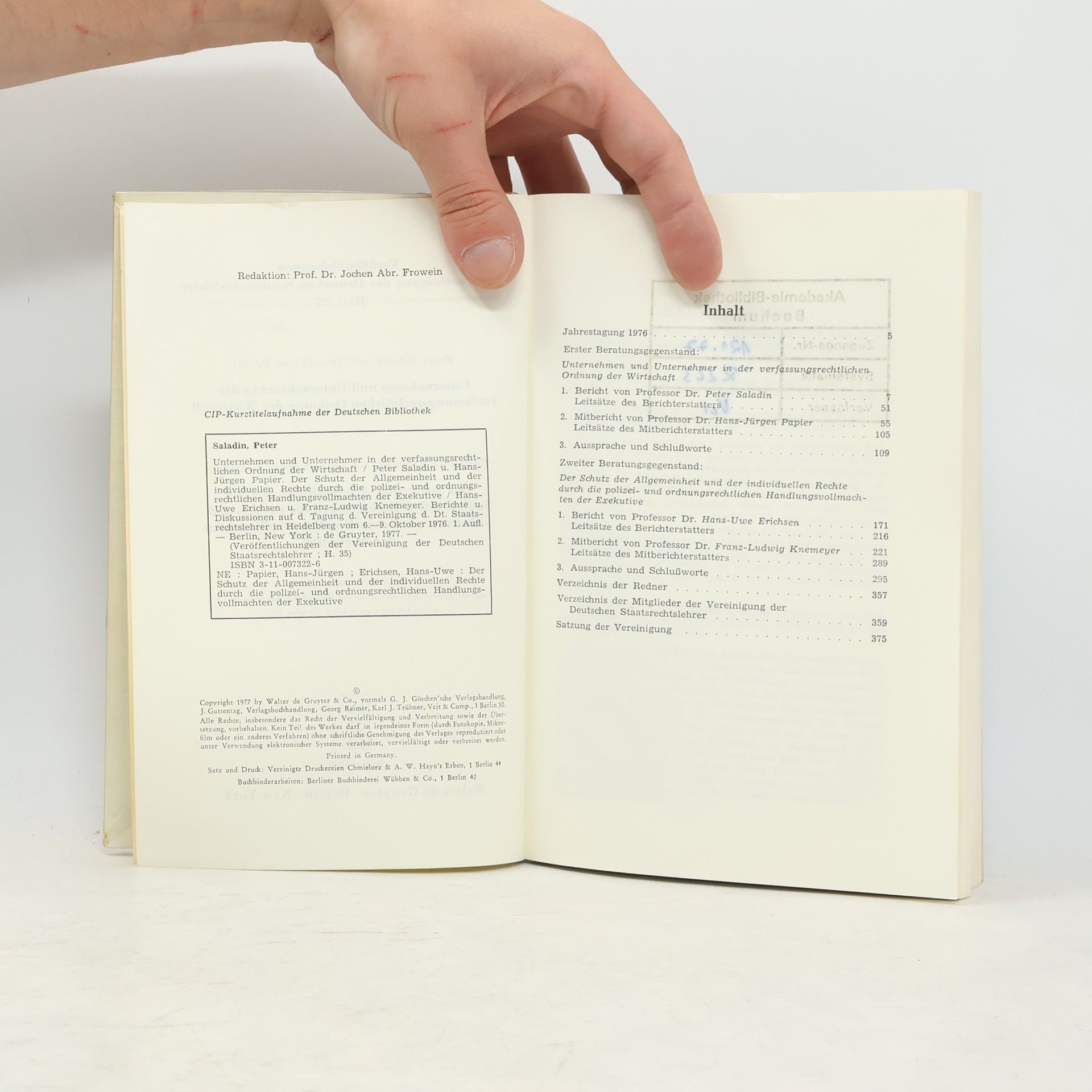 Autorenkollektiv VVDStRL 35