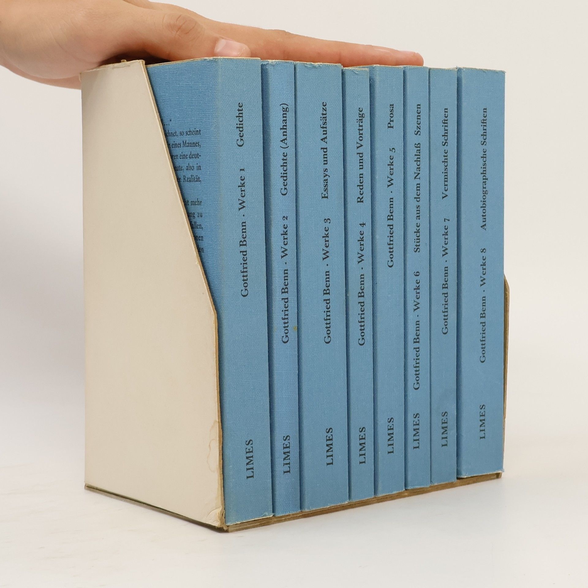 Gottfried Benn Gesammelte Werke 1-8