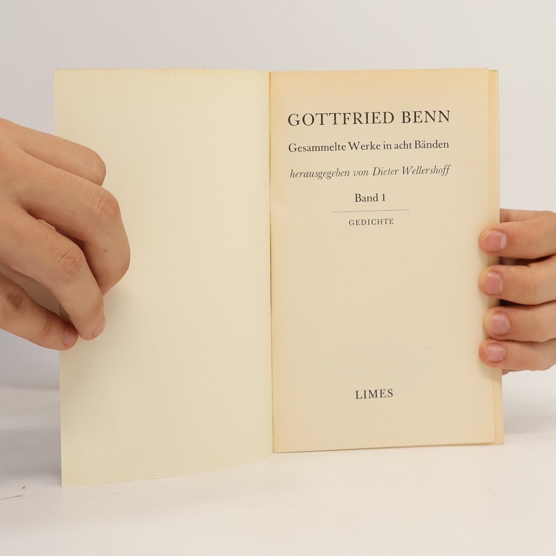 Gottfried Benn Gesammelte Werke 1-8