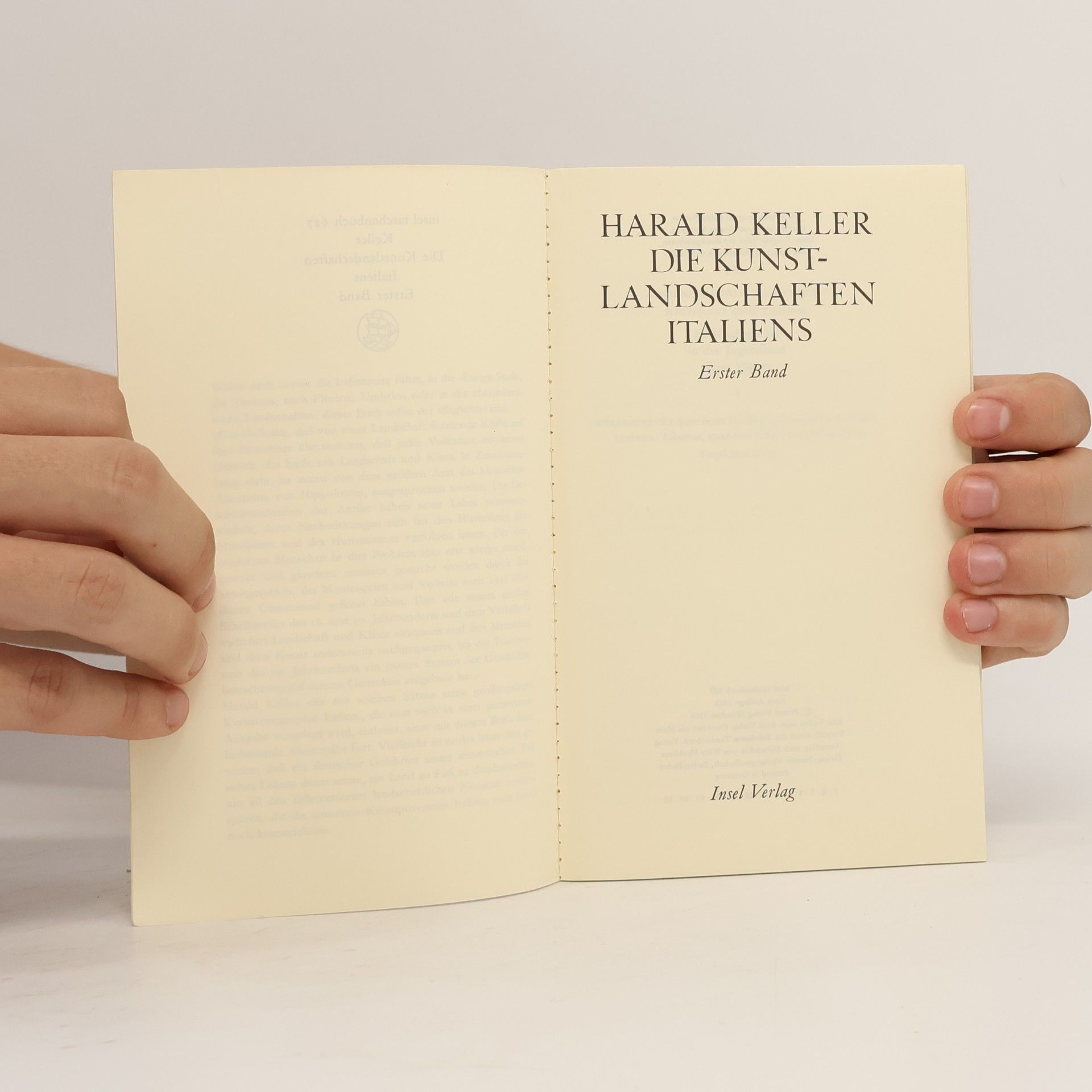Harald Keller Die Kunstlandschaften Italiens I-II