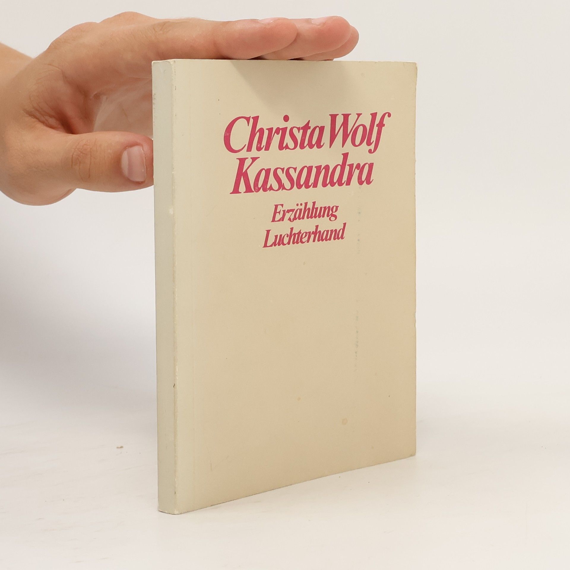 Christa Wolf Kassandra Erzählung Luchterhand
