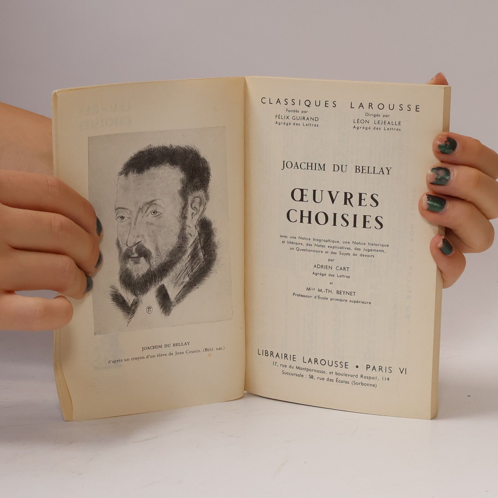 Joachim Du Bellay Œuvres choisies