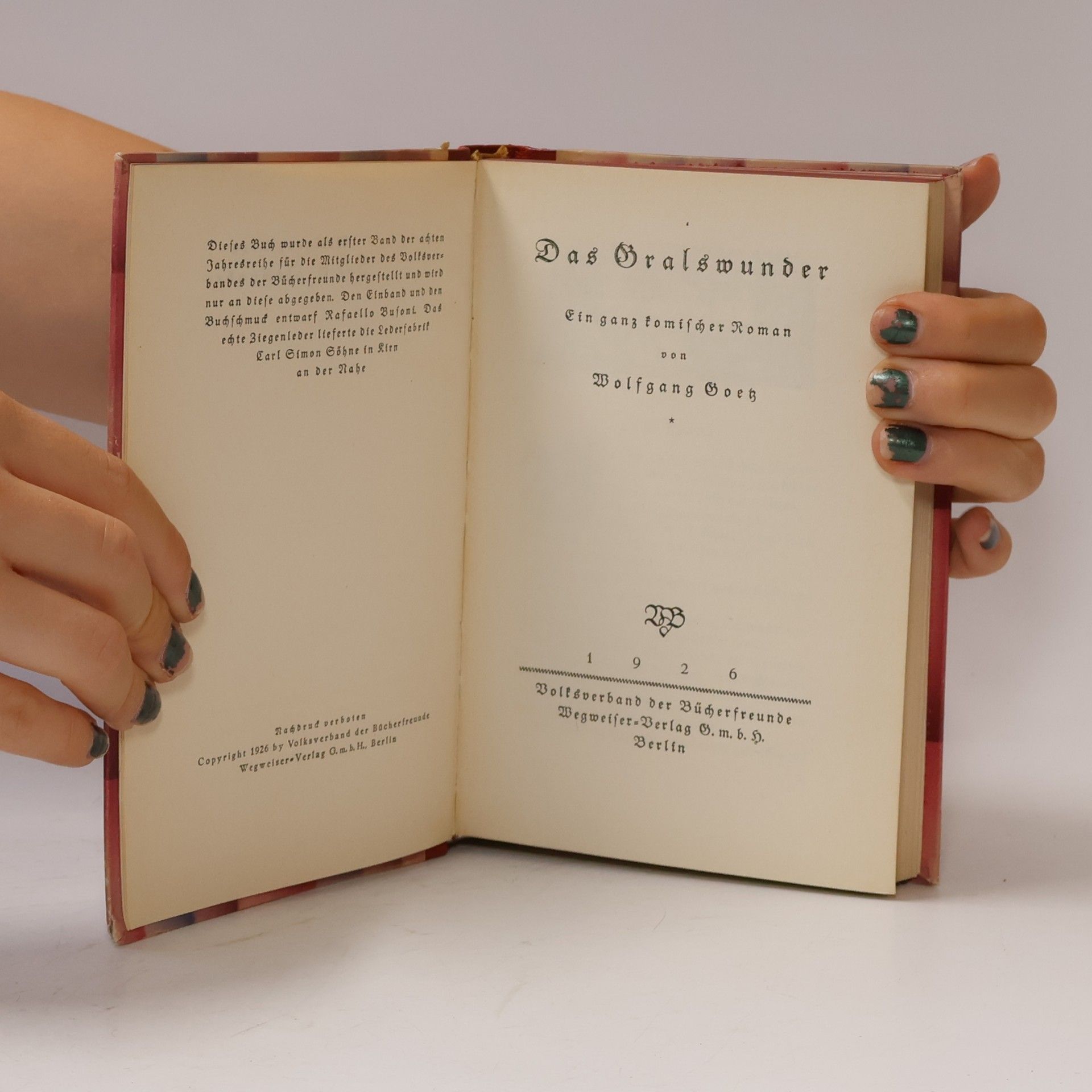 Wolfgang Boet Das Bralswunder