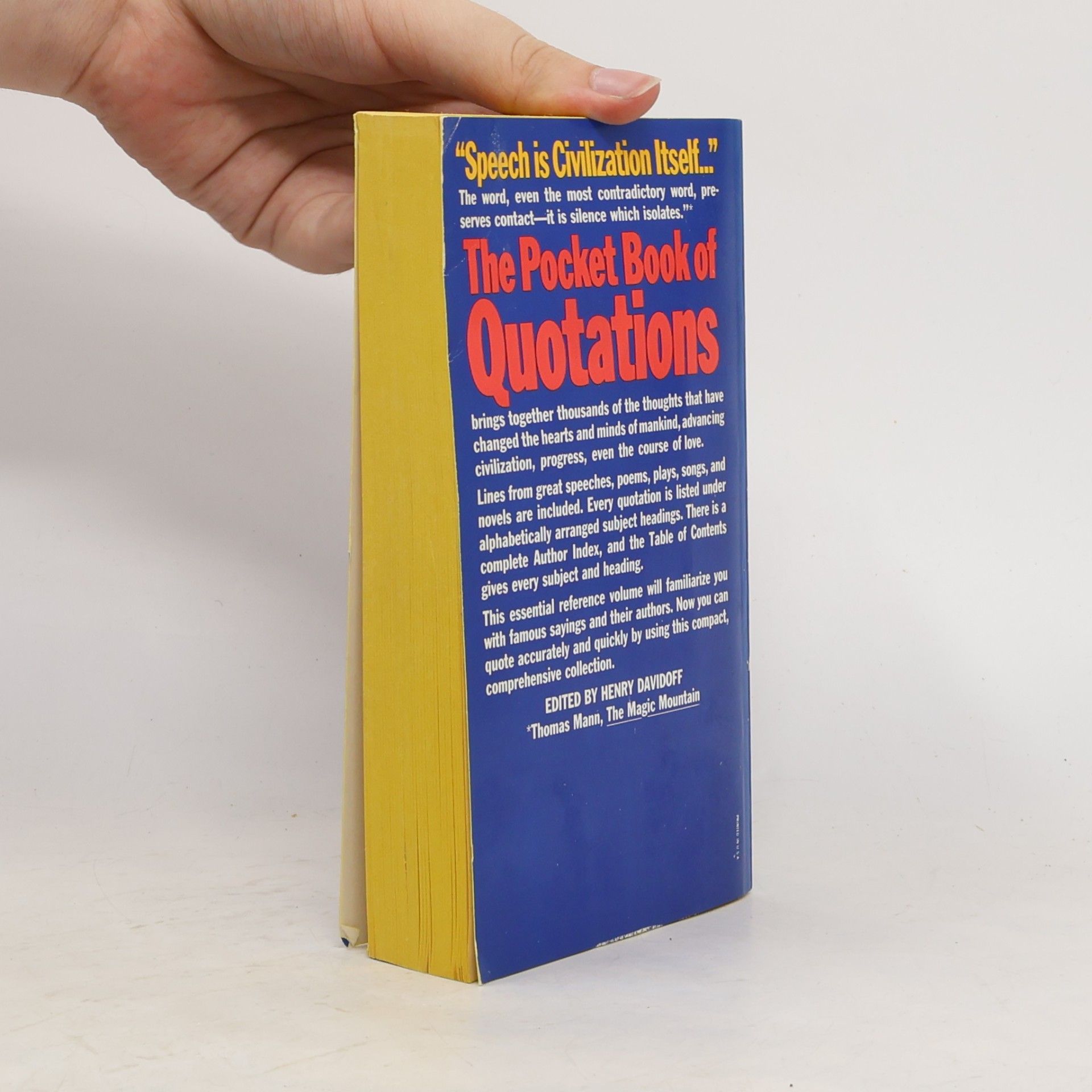 Henry Davidoff The Pocket Book of Quotations