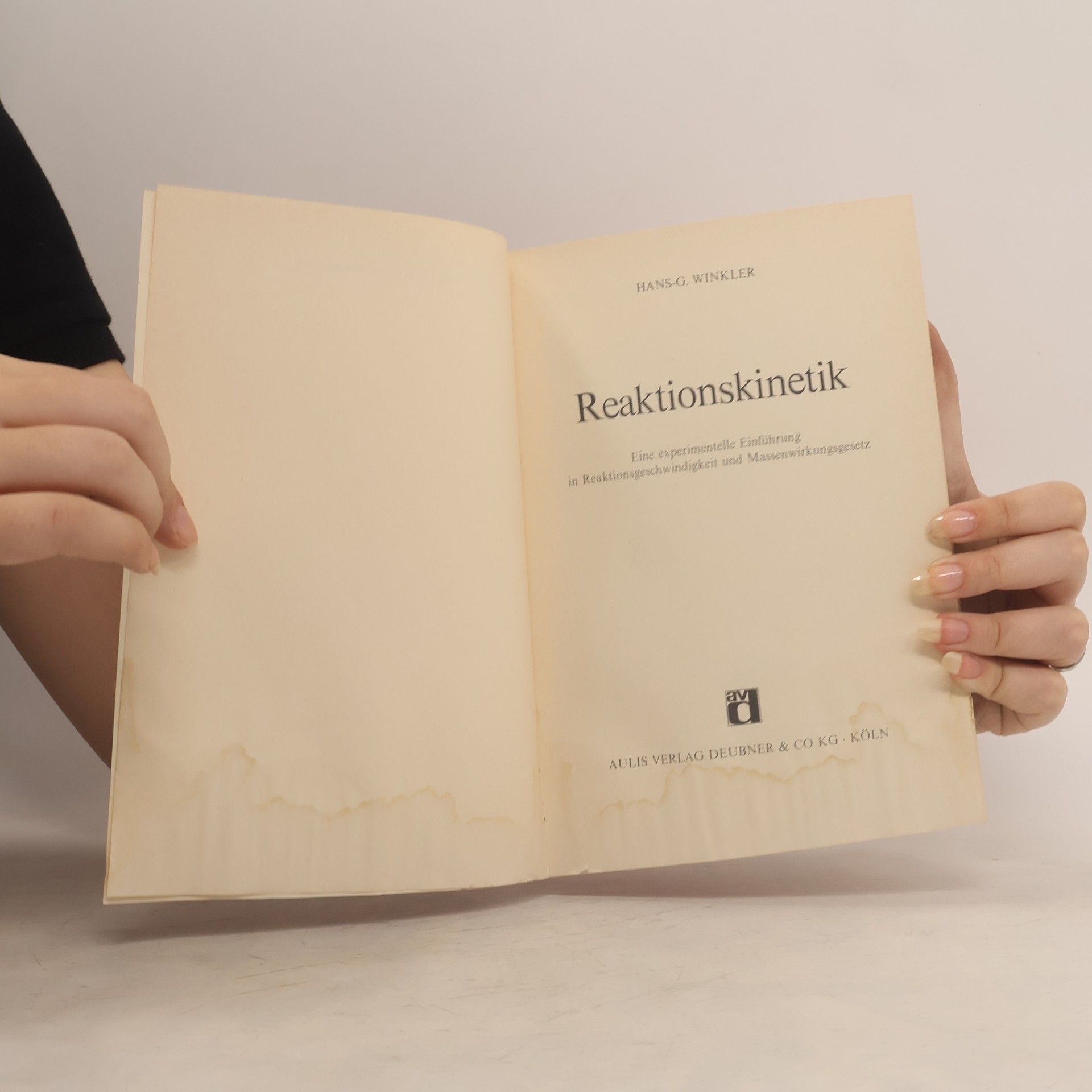 Hans-Georg Winkler Reaktionskinetik