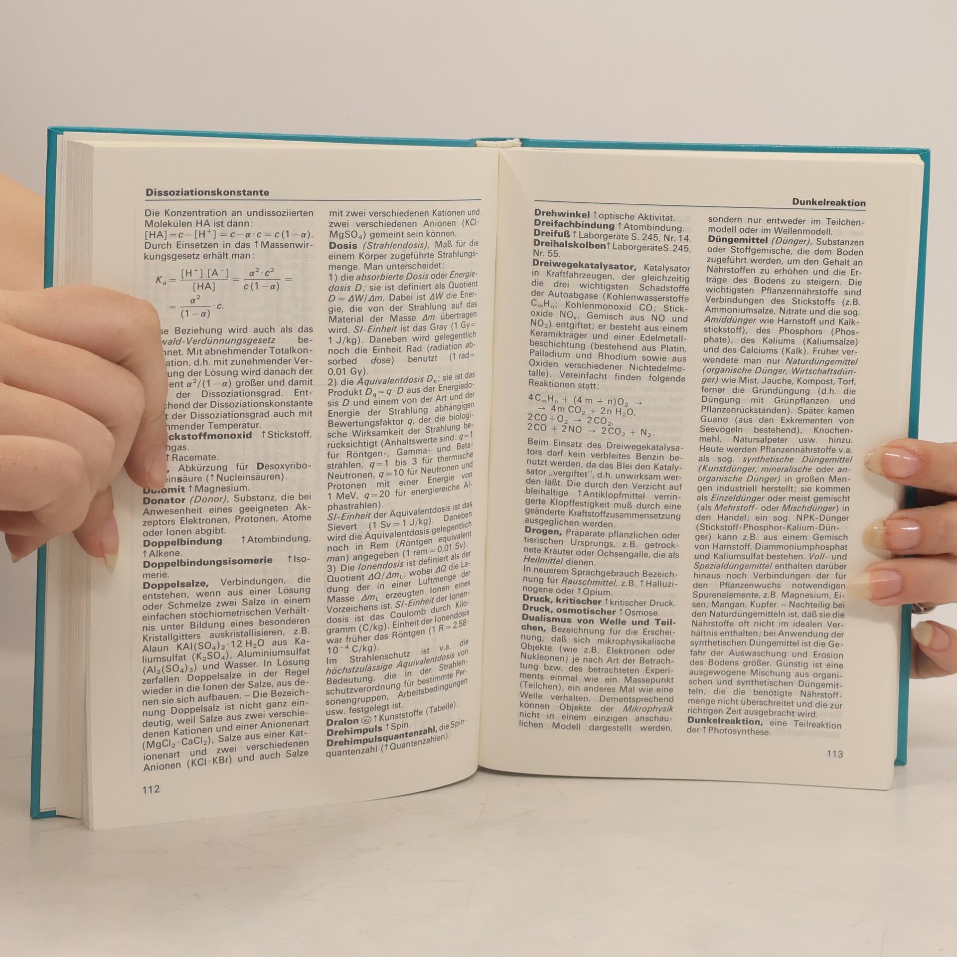 Hans Borucki Schülerduden, Die Chemie
