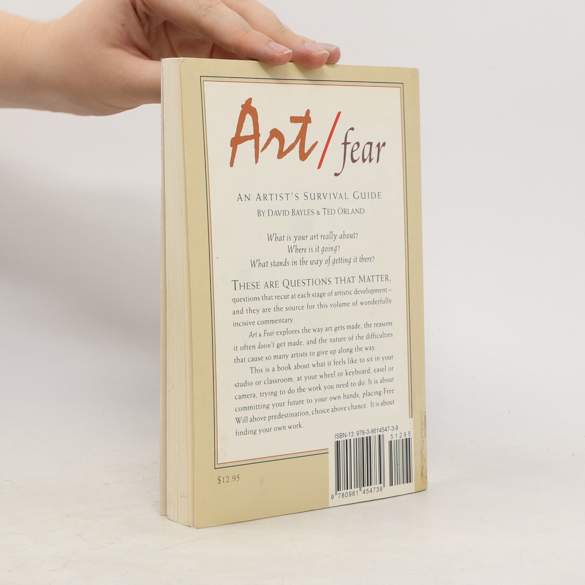 David Bayles Art & Fear: Observations on the Perils (and Rewards) of Artmaking