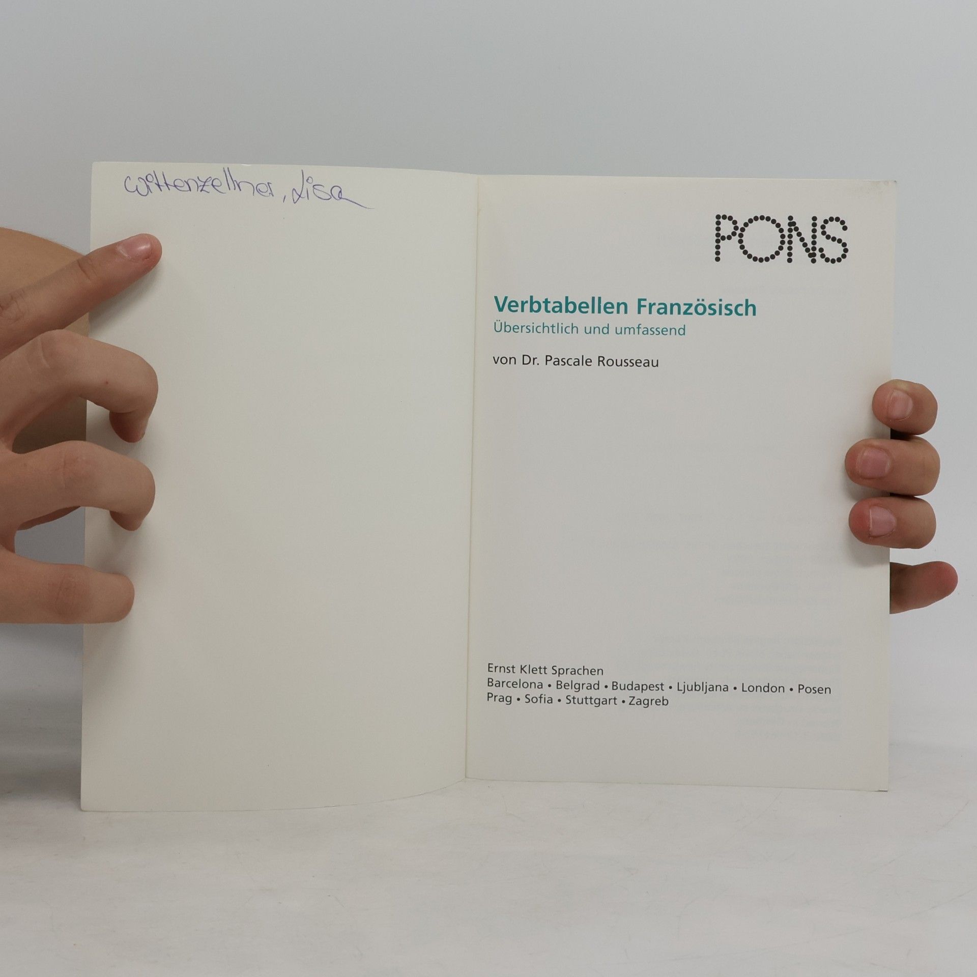 Pascale Rousseau PONS Verbtabellen Französisch