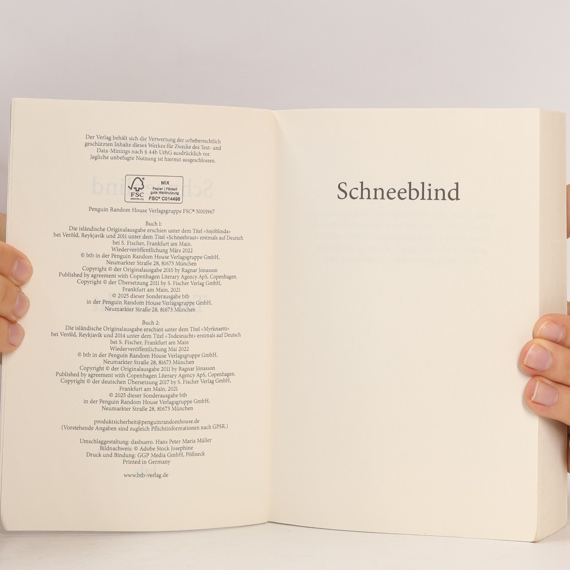 Ragnar Jónasson Schneeblind & Todesnacht