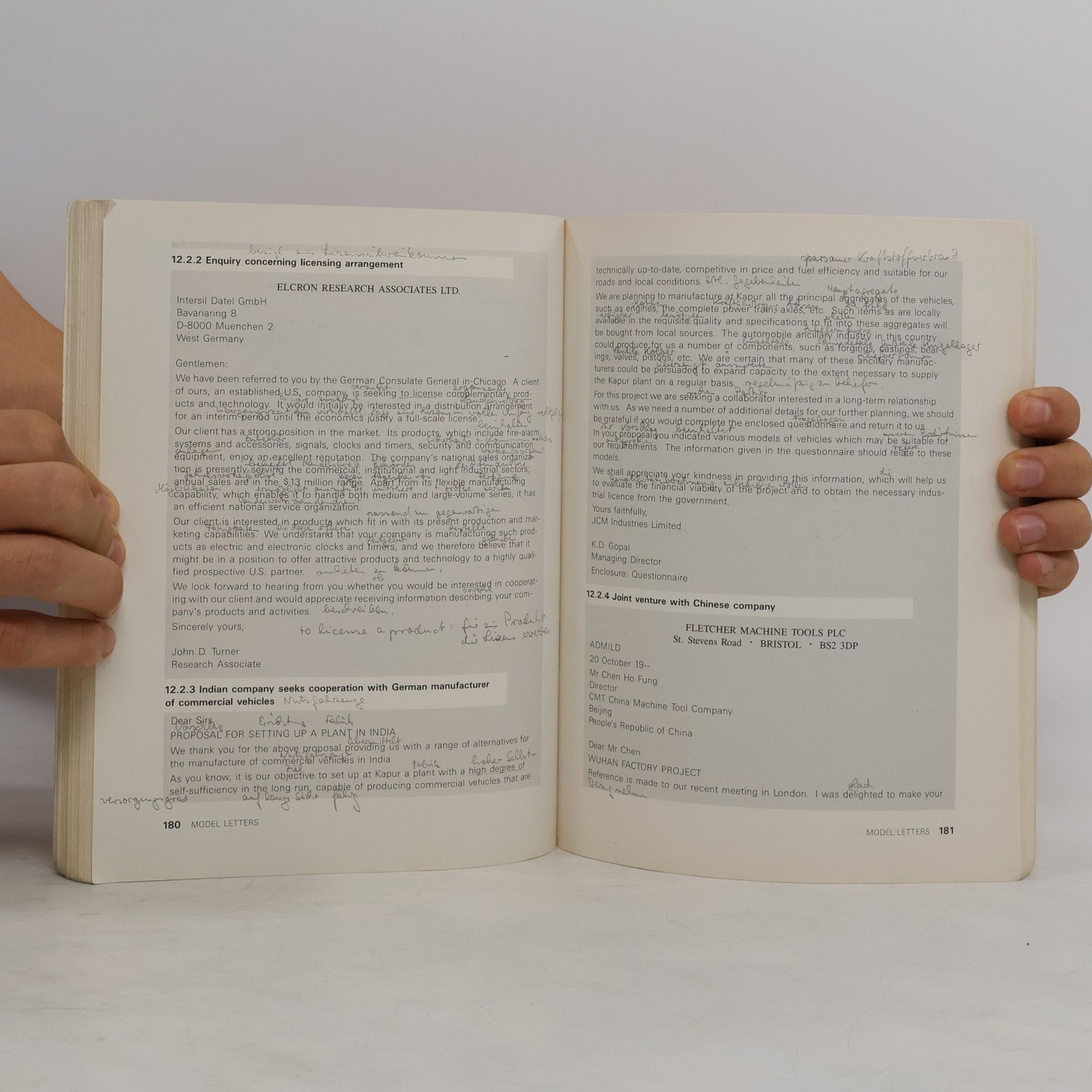 Rudolf Sachs Commercial correspondence