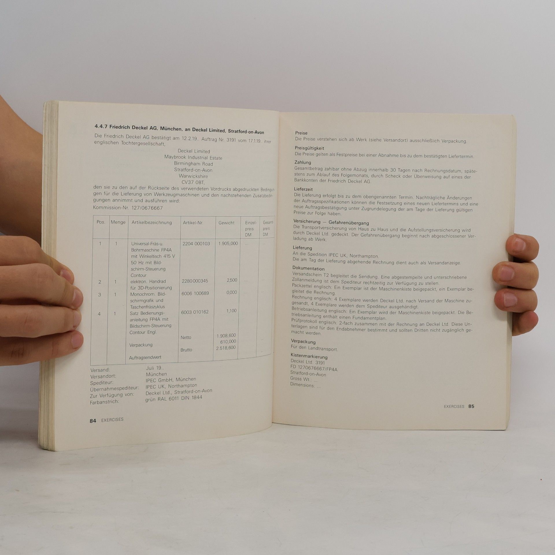 Rudolf Sachs Commercial correspondence