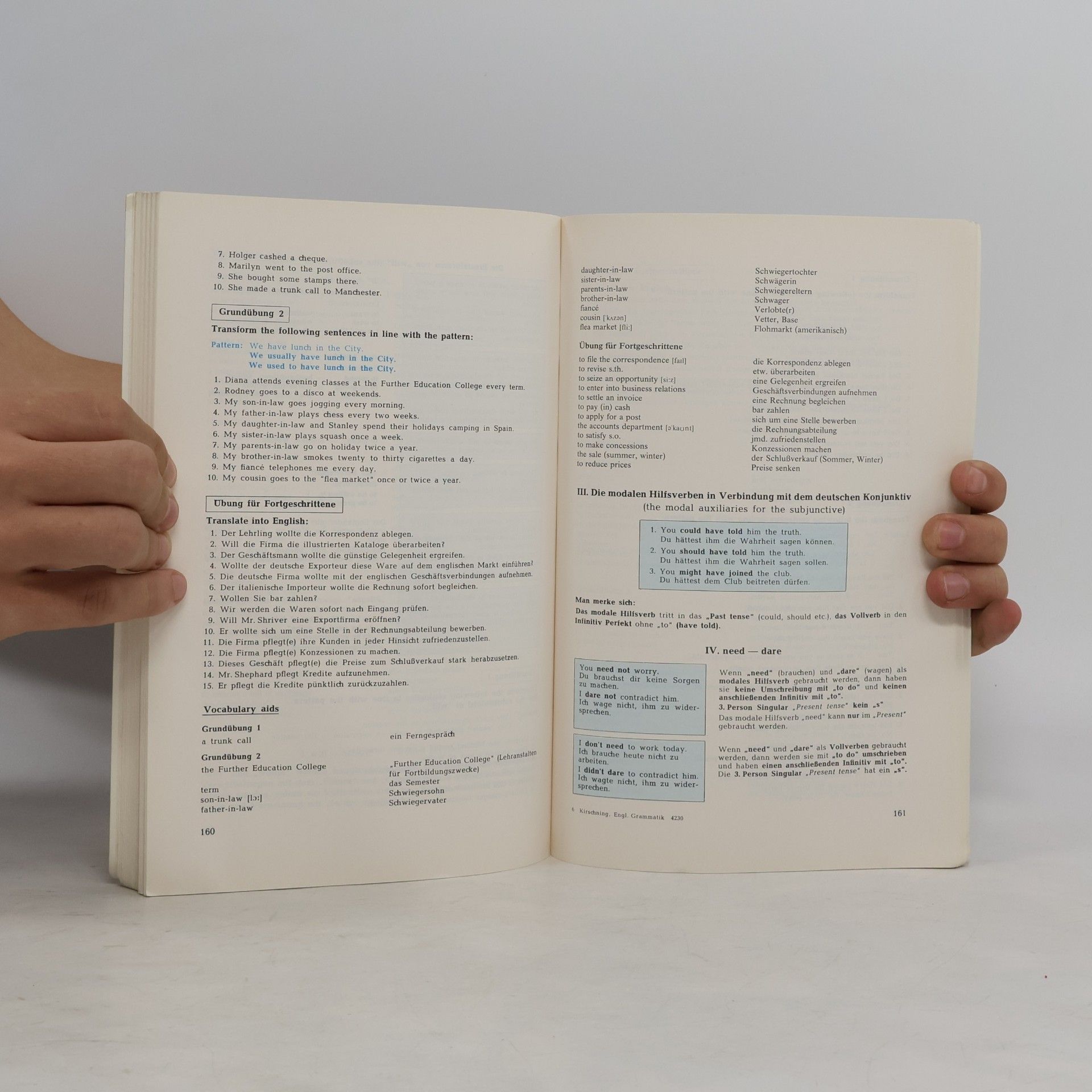 Englische Grammatik im Spiegelbild der Praxis