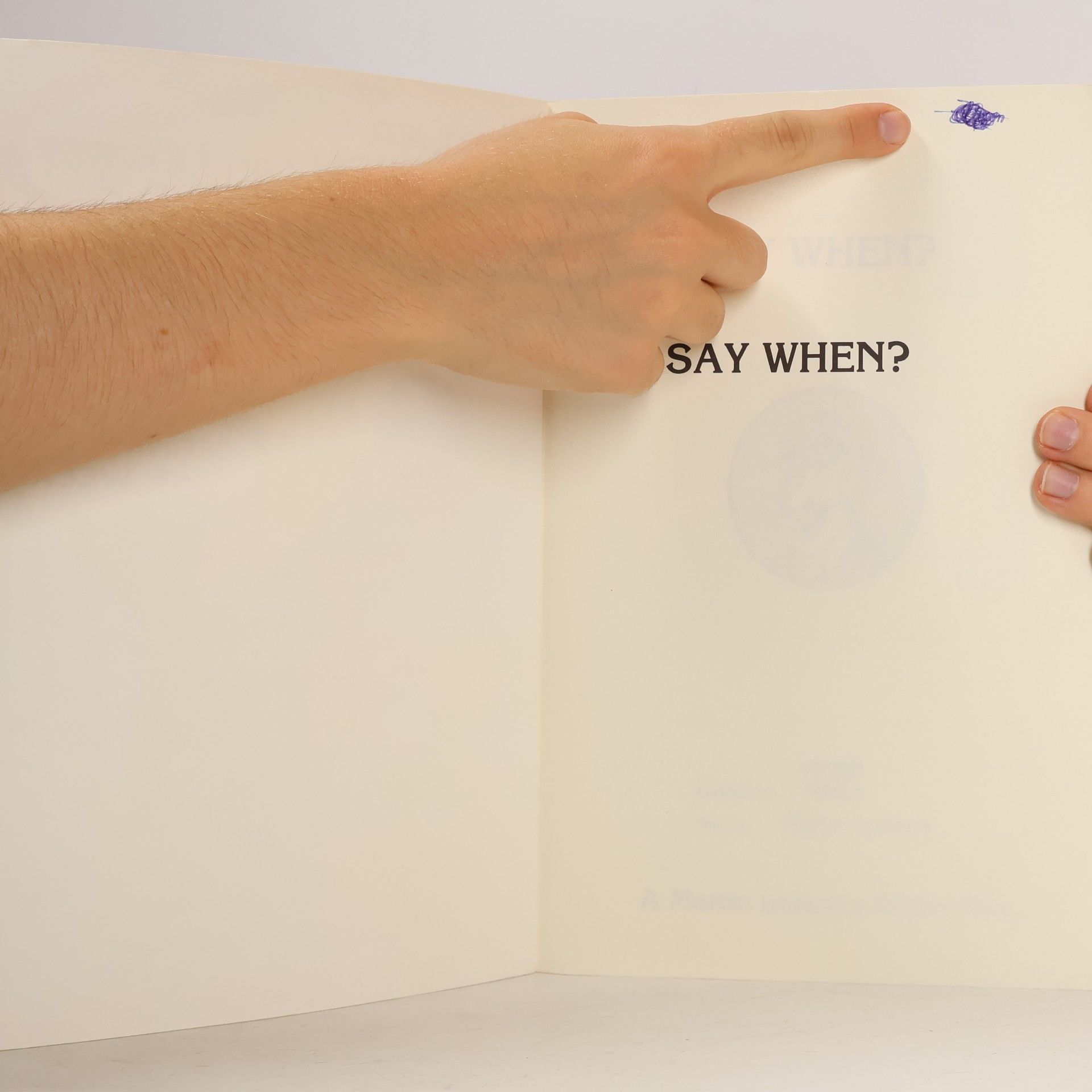Say when
