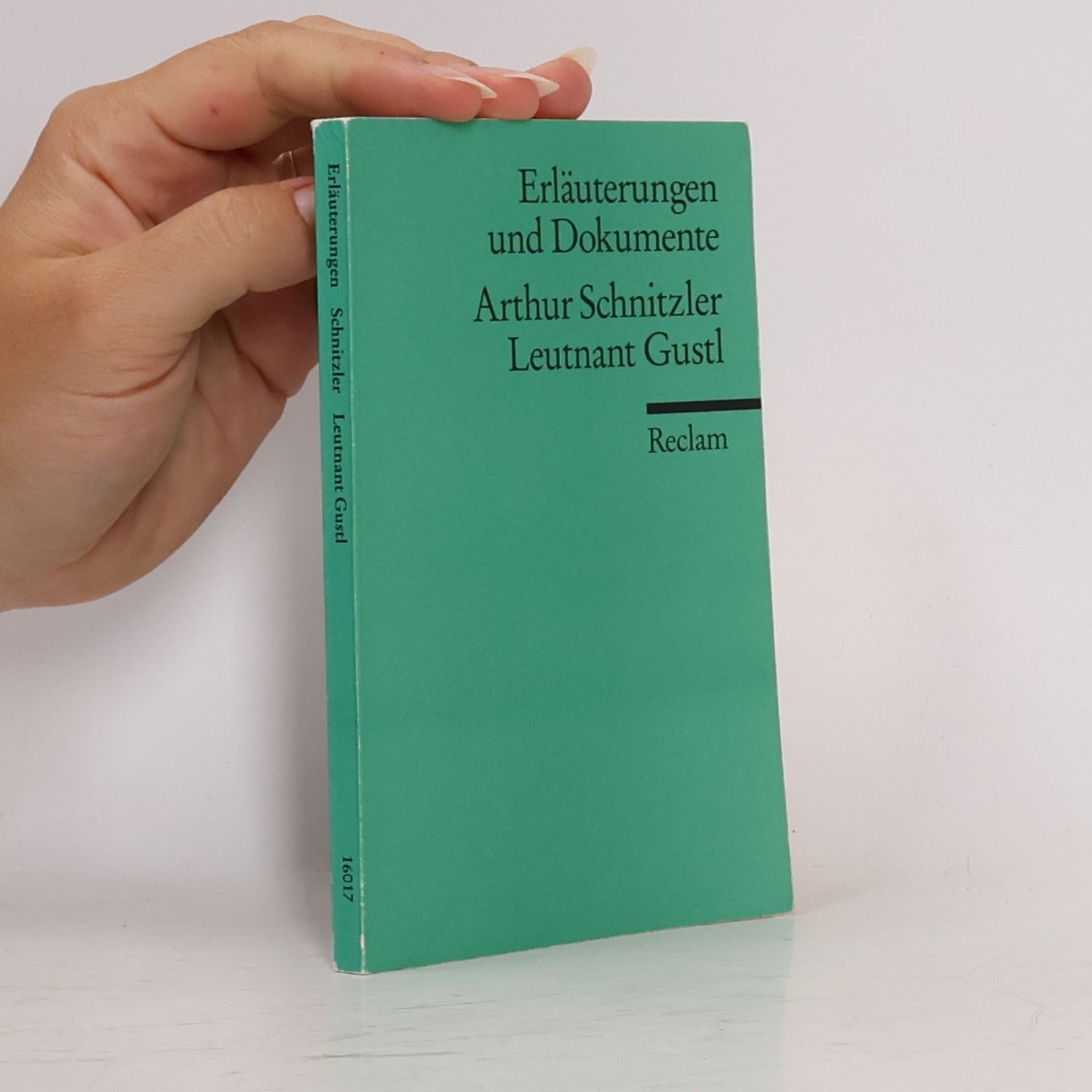 Evelyne Polt-Heinzl Arthur Schnitzler, Leutnant Gustl