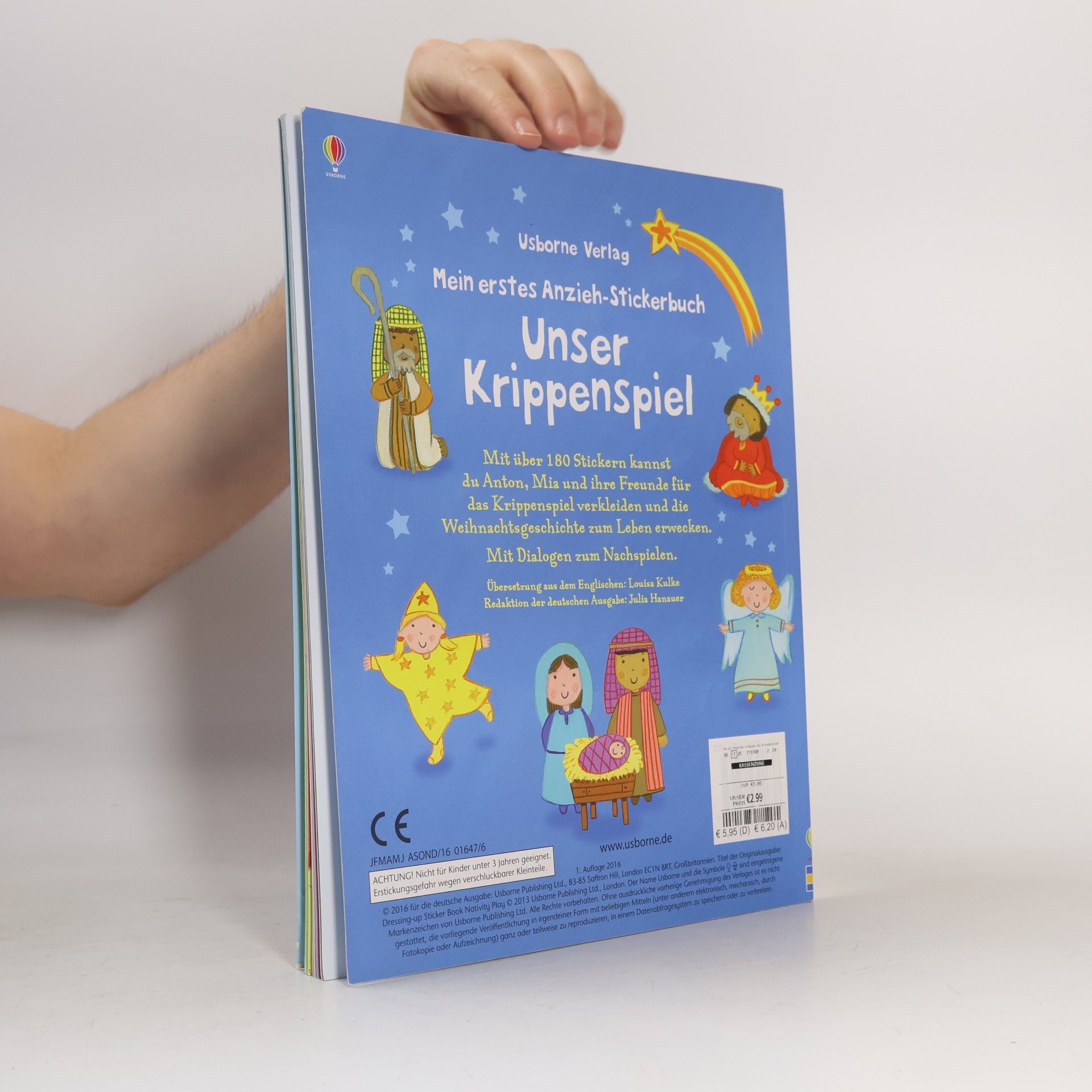 Felicity Brooks Mein erstes Anzieh-Stickerbuch: Unser Krippenspiel
