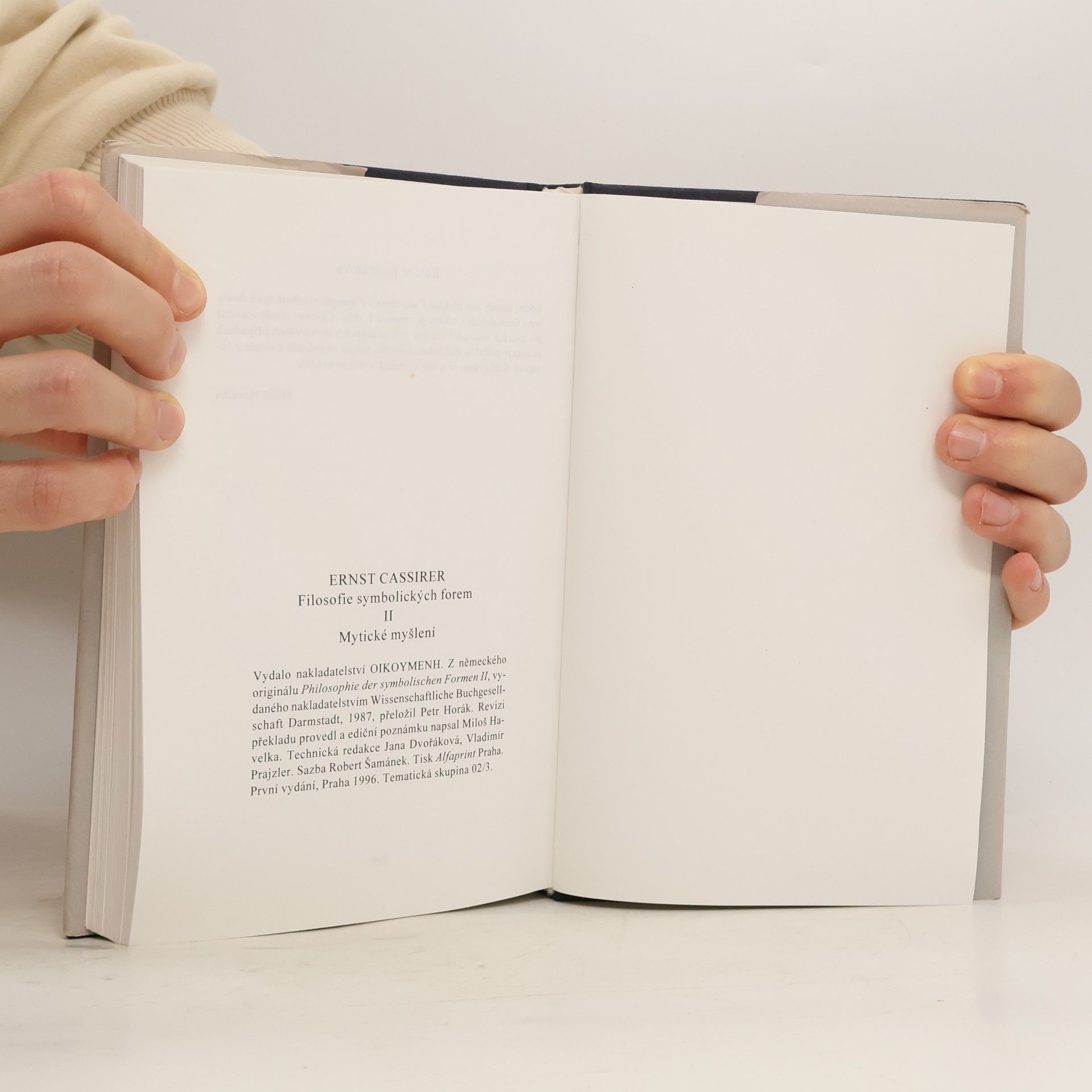 Ernst Cassirer Filosofie symbolických forem II