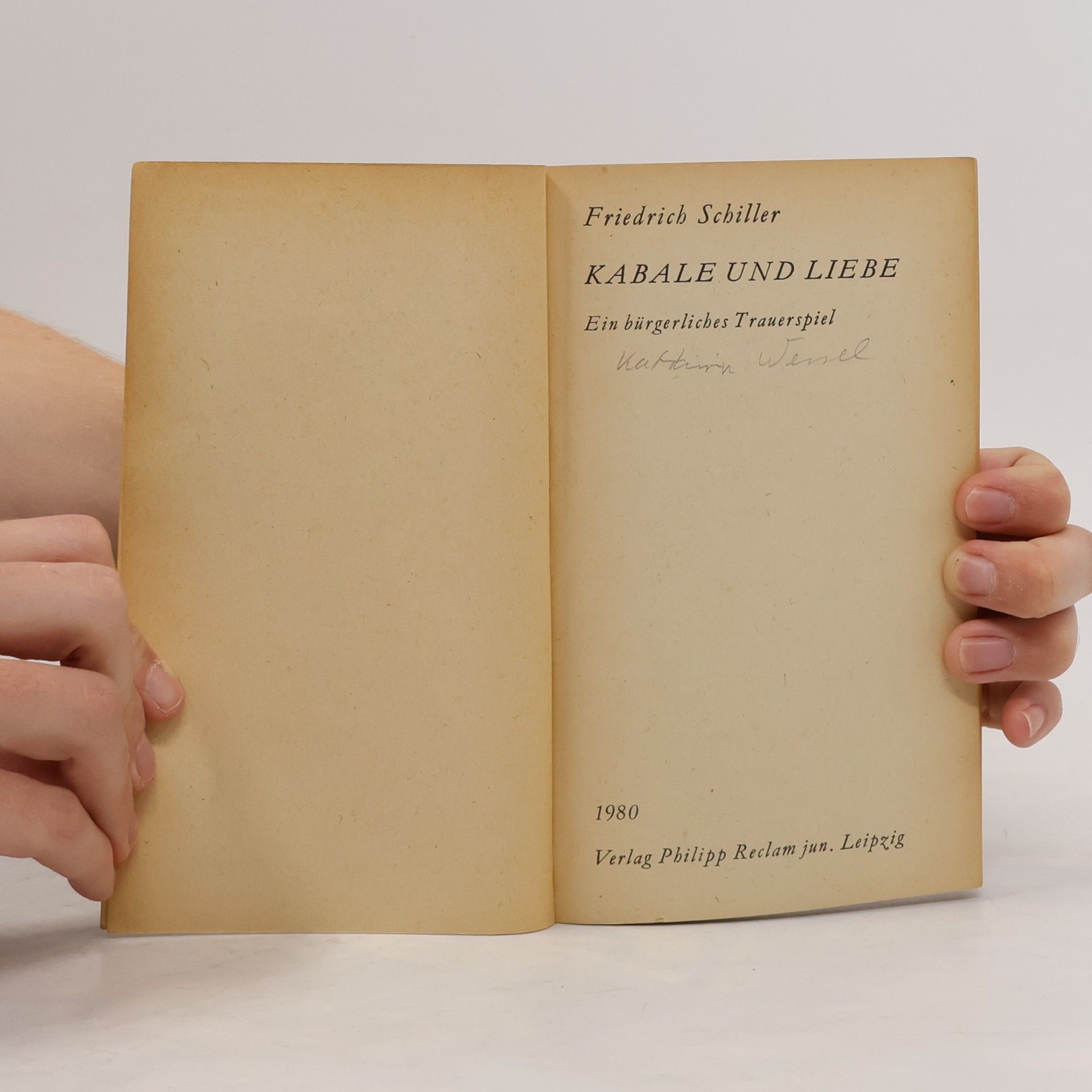 Friedrich Schiller Kabale und Liebe