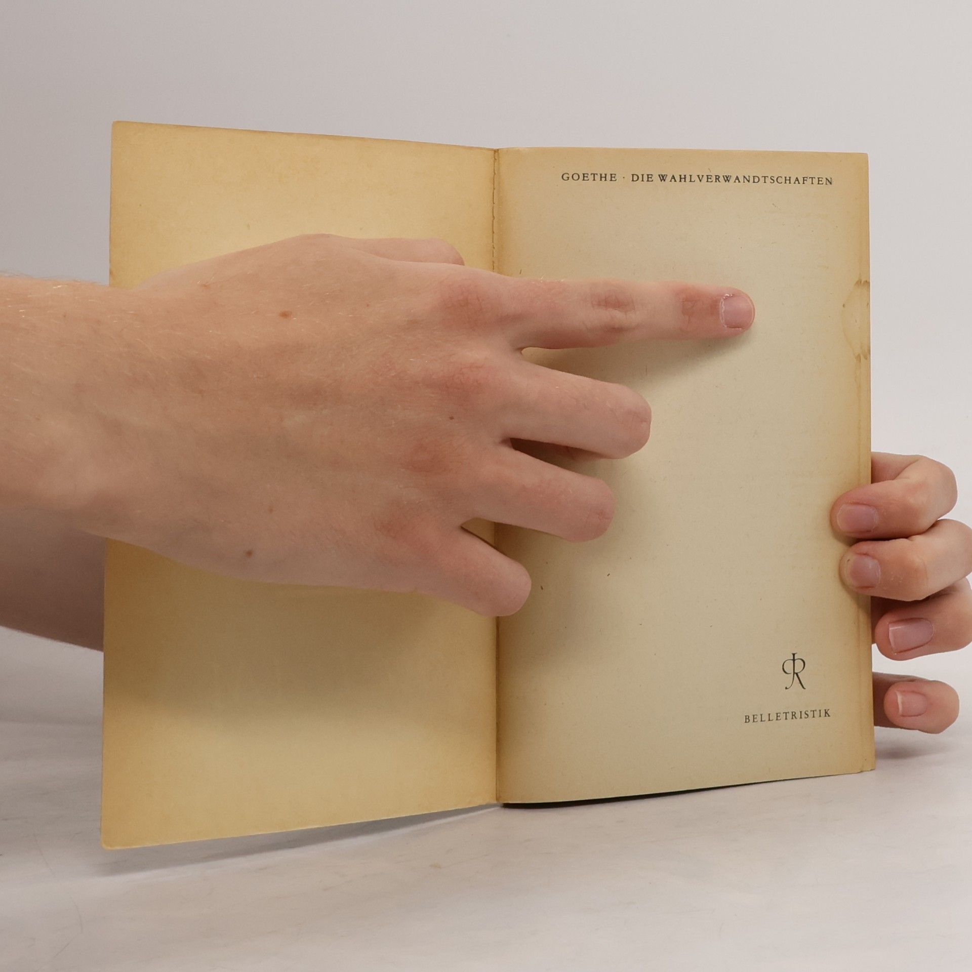 Johann Wolfgang von Goethe Die Wahlverwandtschaften