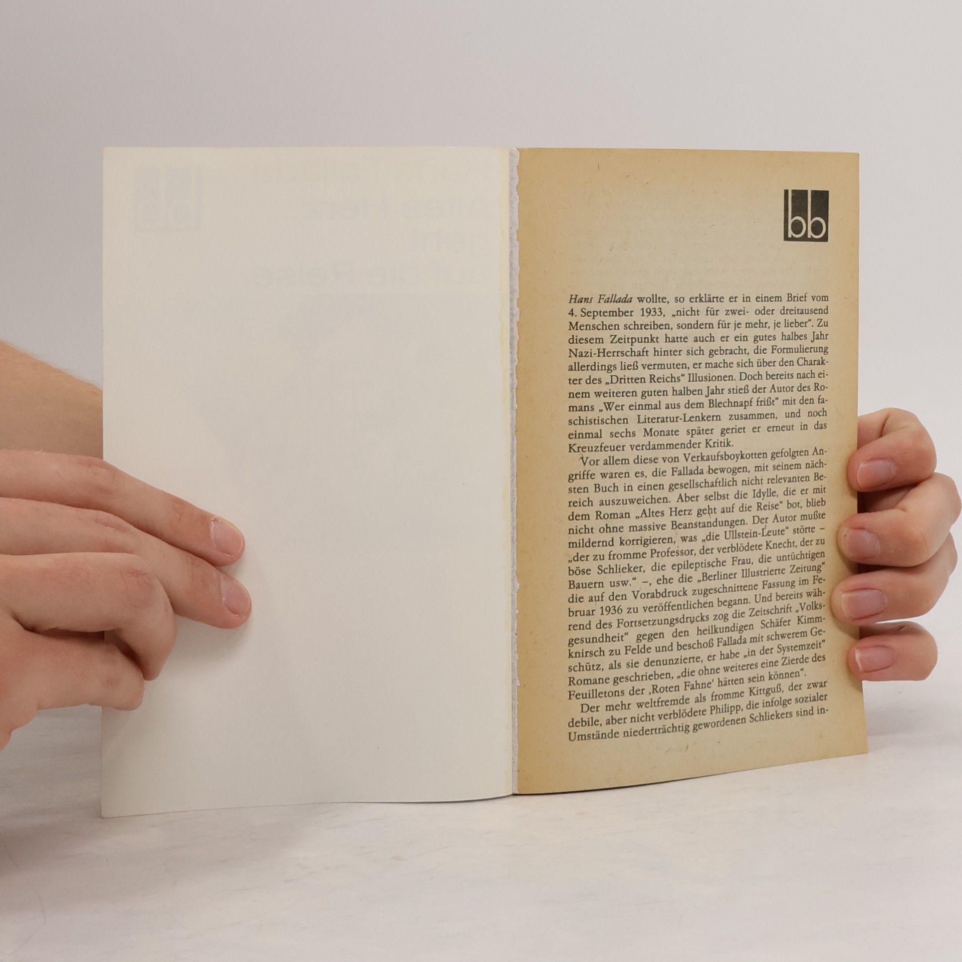 Hans Fallada Altes Herz geht auf die Reise