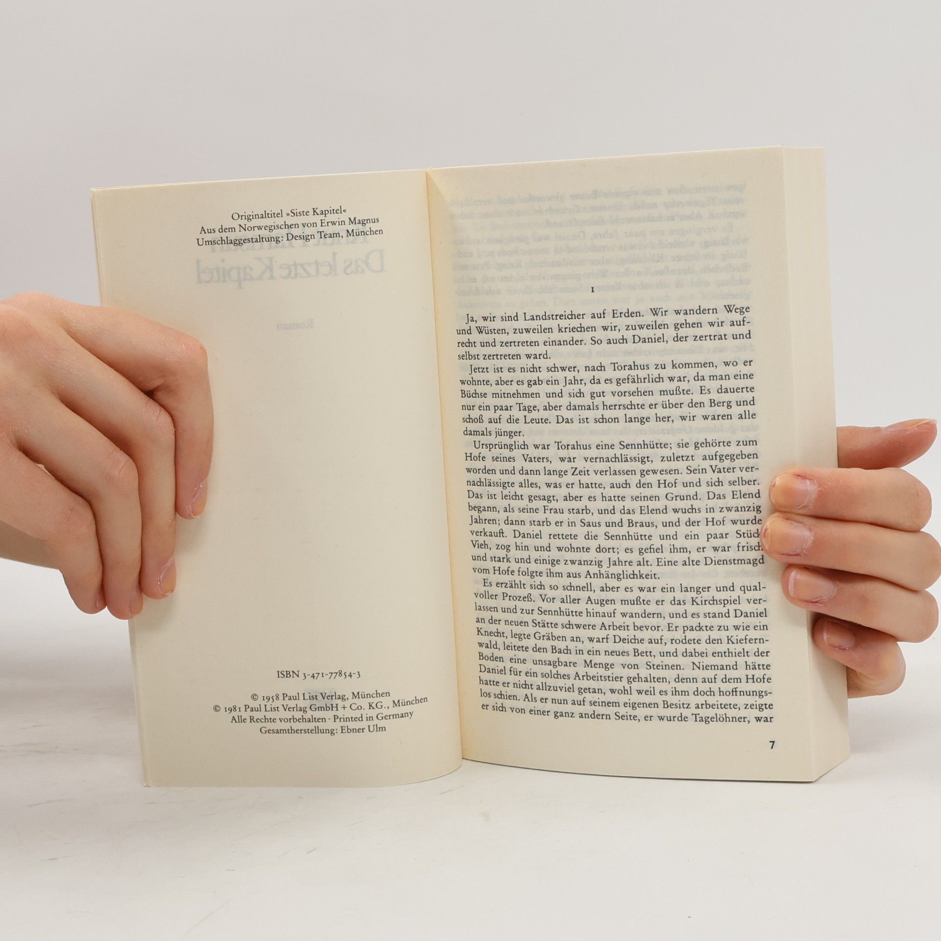 Knut Hamsun Das letzte Kapitel