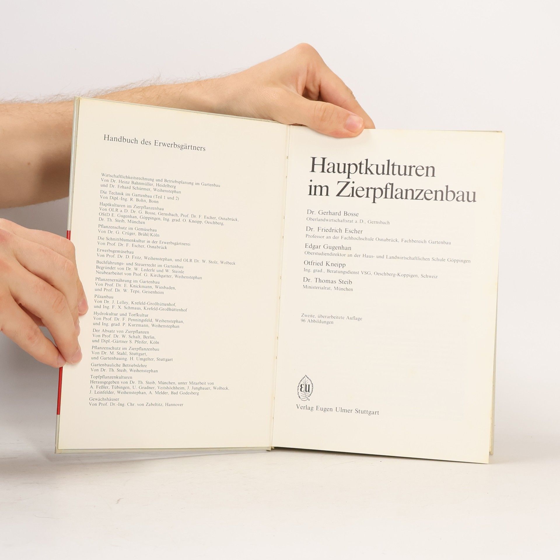 Gerhard Bosse Hauptkulturen im Zierpflanzenbau
