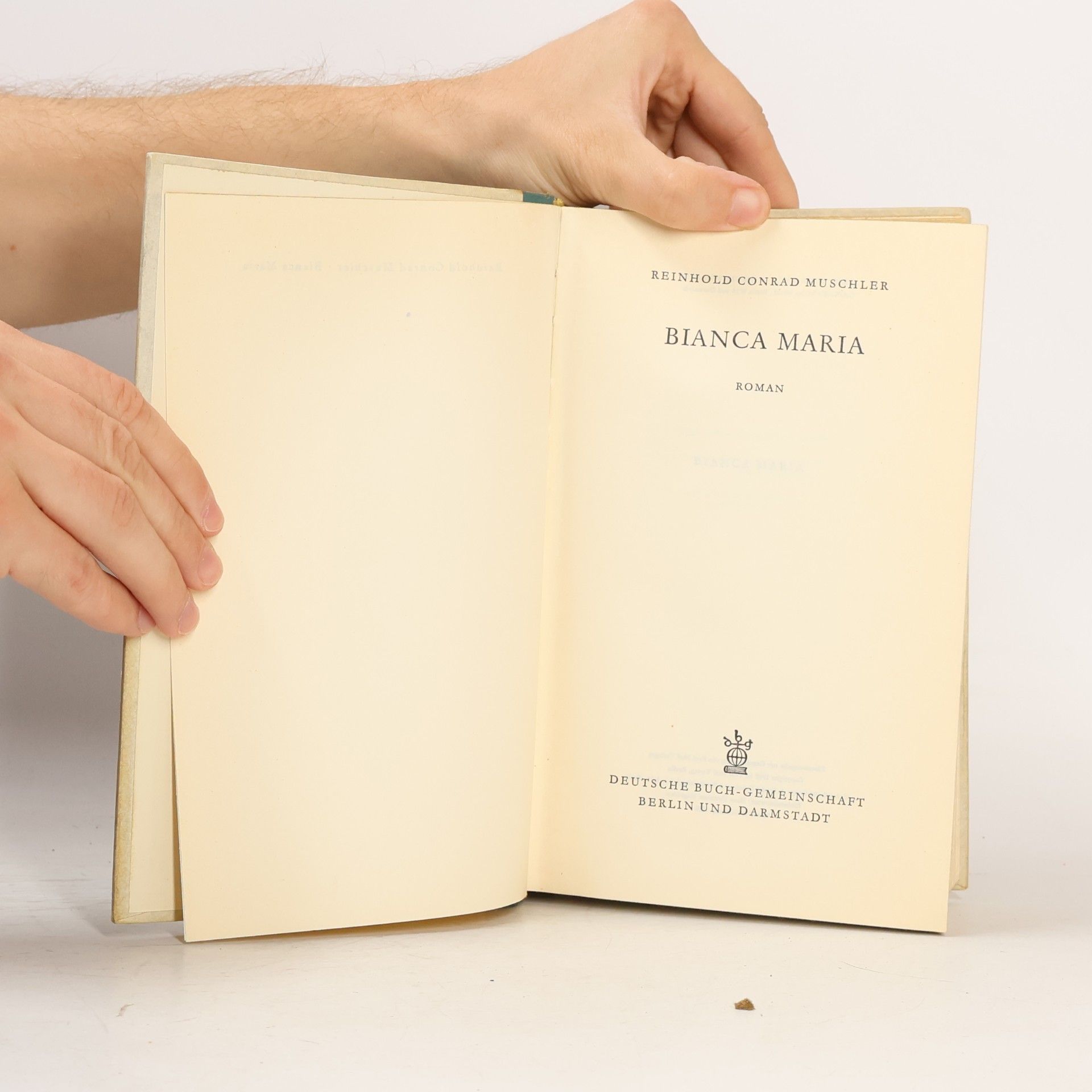 Reinhold Conrad Muschler Bianca Maria