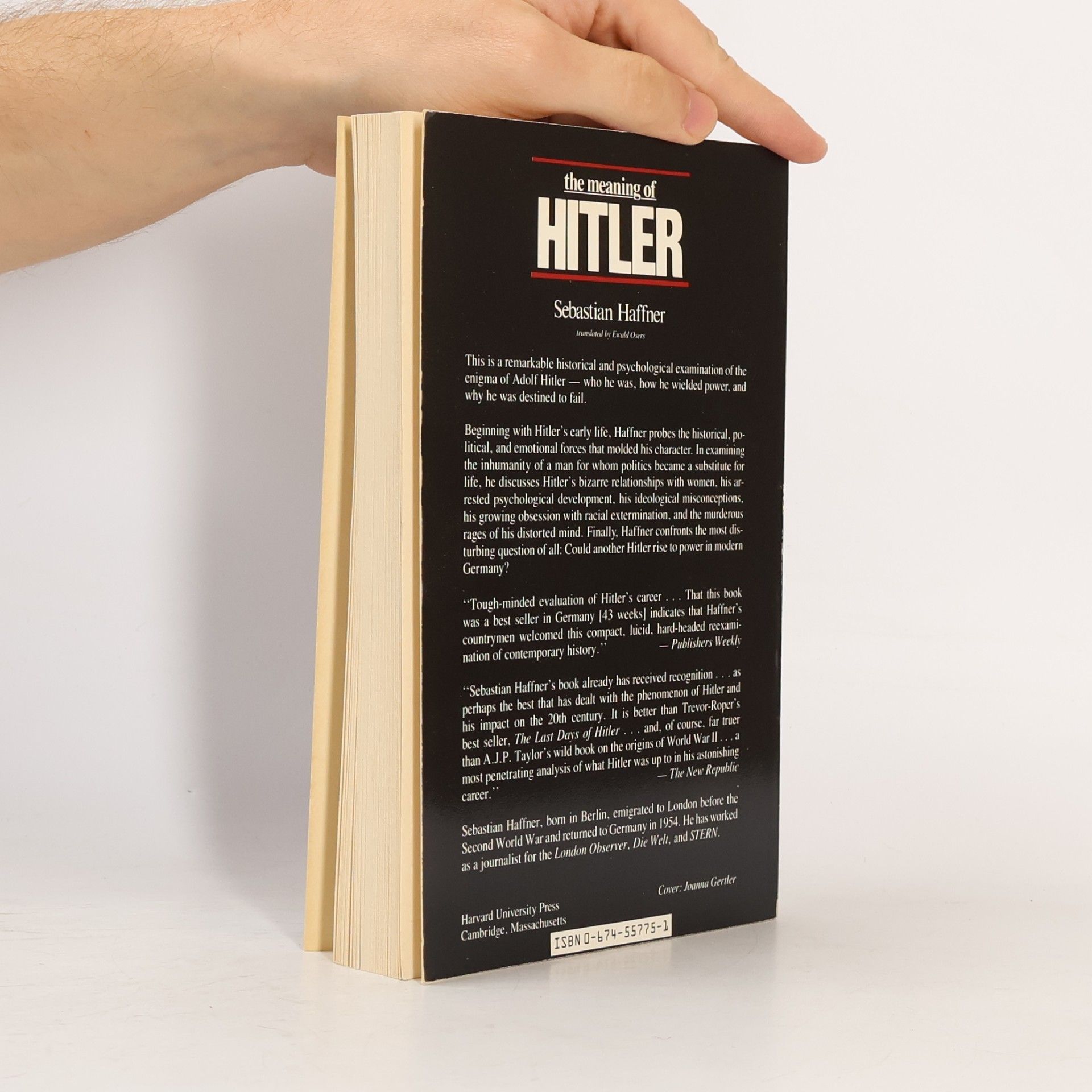Sebastian Haffner The Meaning of Hitler